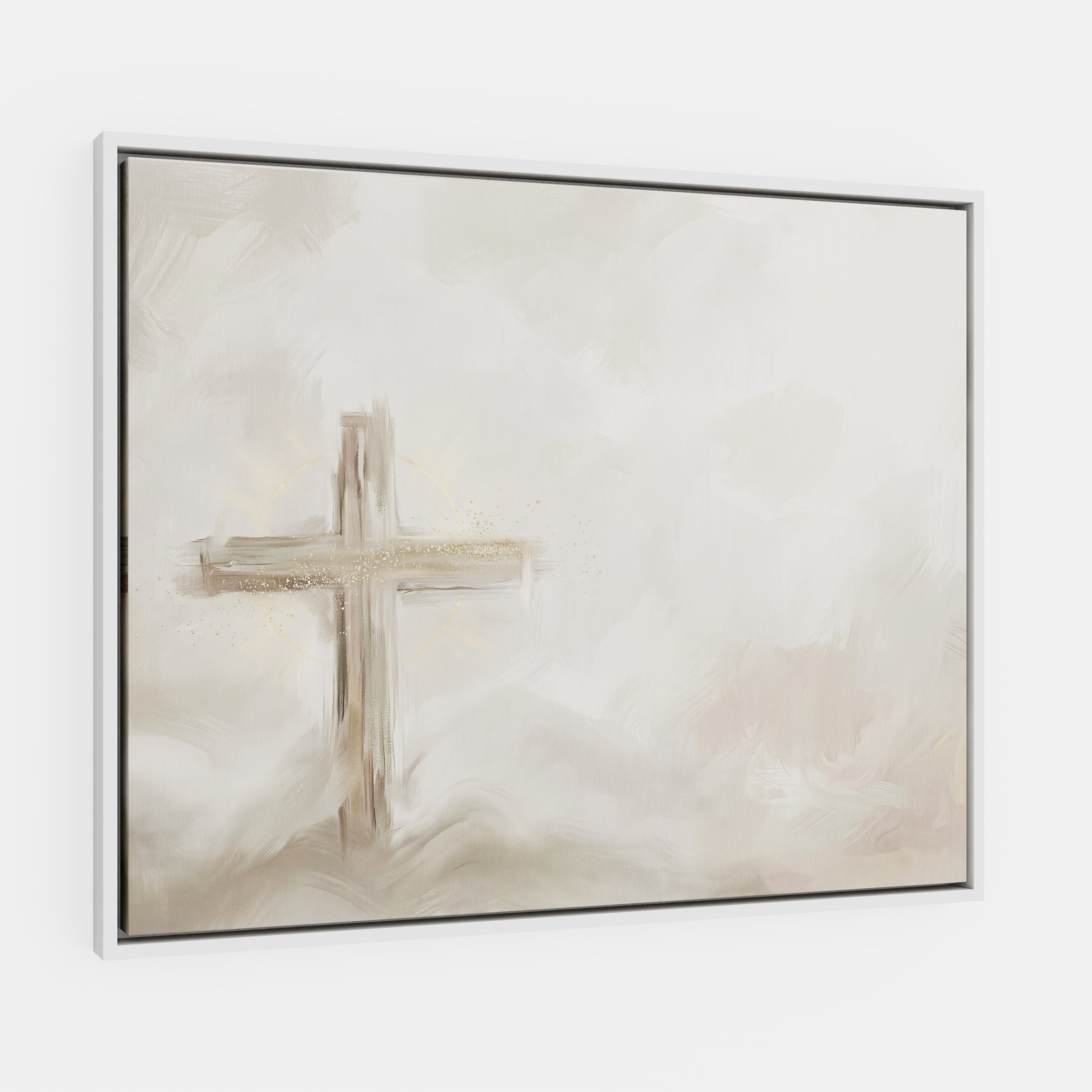 Silent Cross in the Mist - Canvas