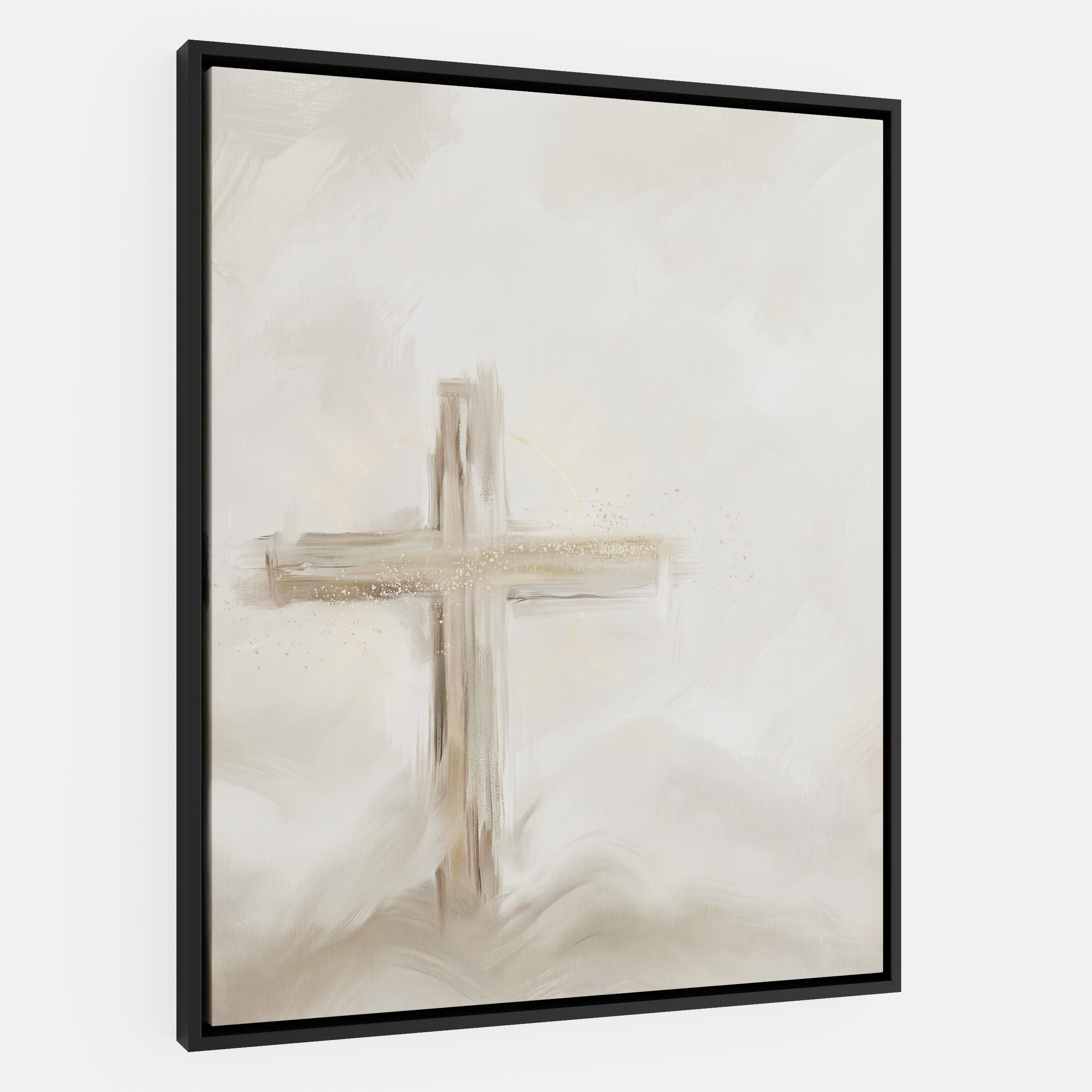 Silent Cross in the Mist - Canvas