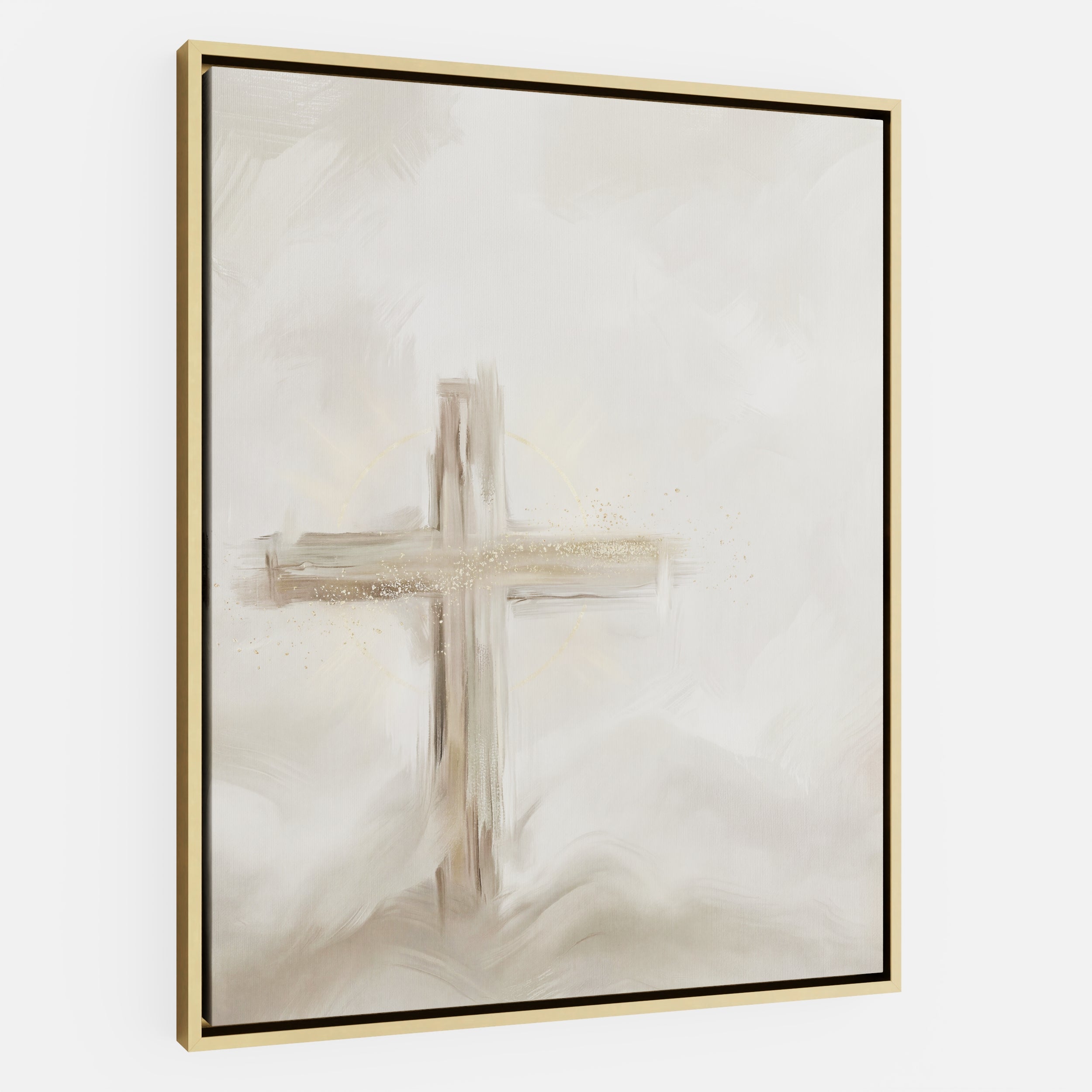 Silent Cross in the Mist - Canvas
