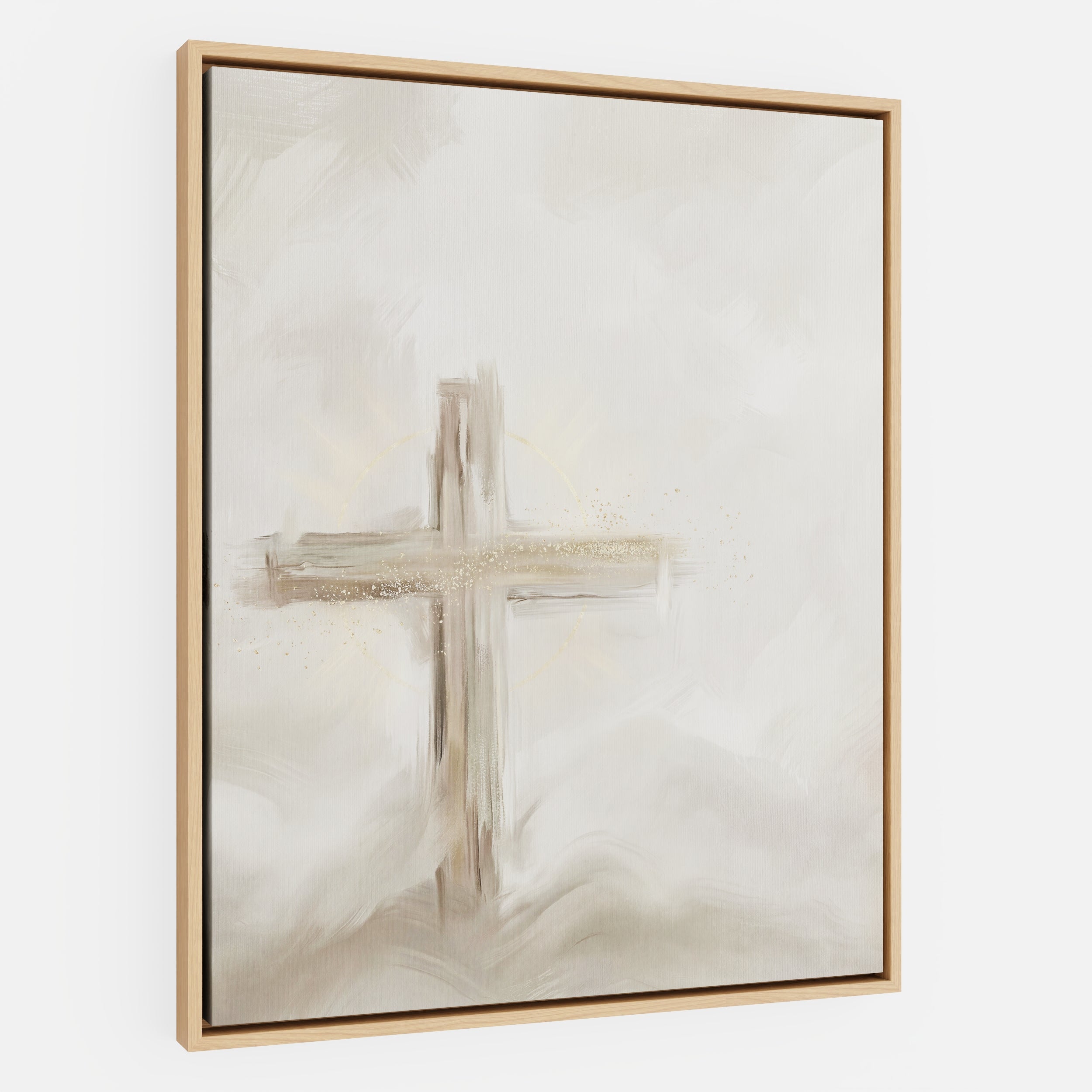 Silent Cross in the Mist - Canvas