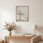 Silent Cross in the Mist - Canvas