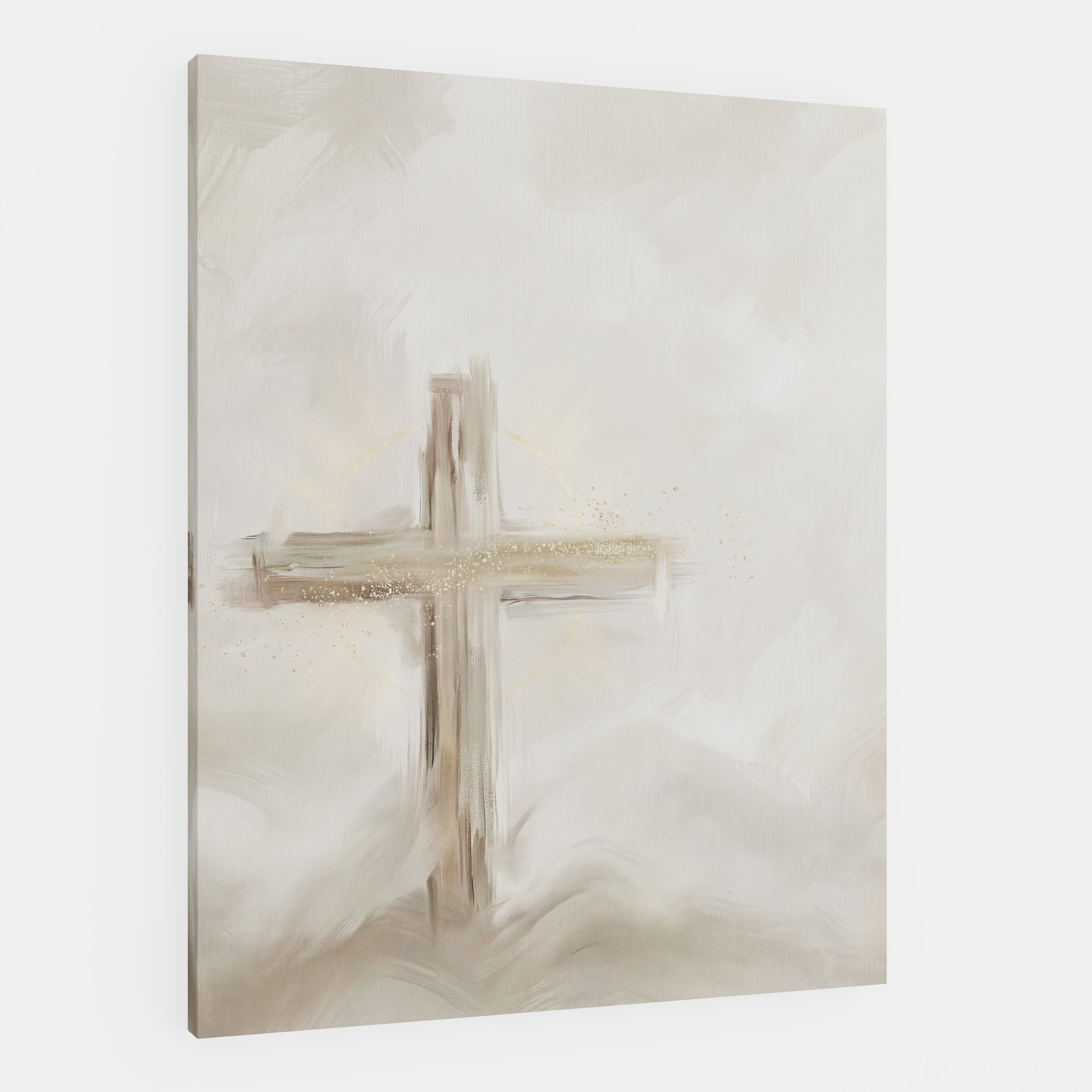 Silent Cross in the Mist - Canvas