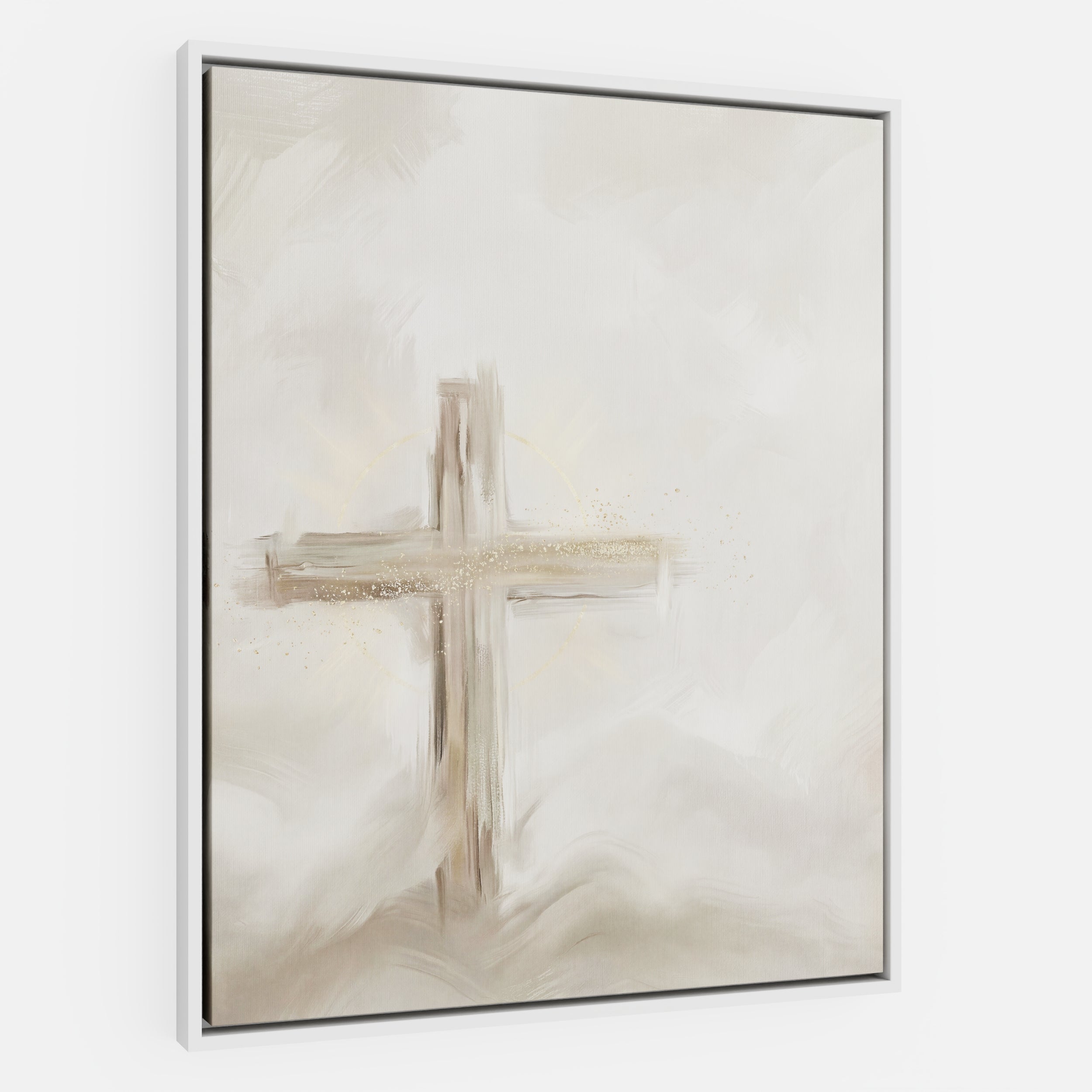 Silent Cross in the Mist - Canvas