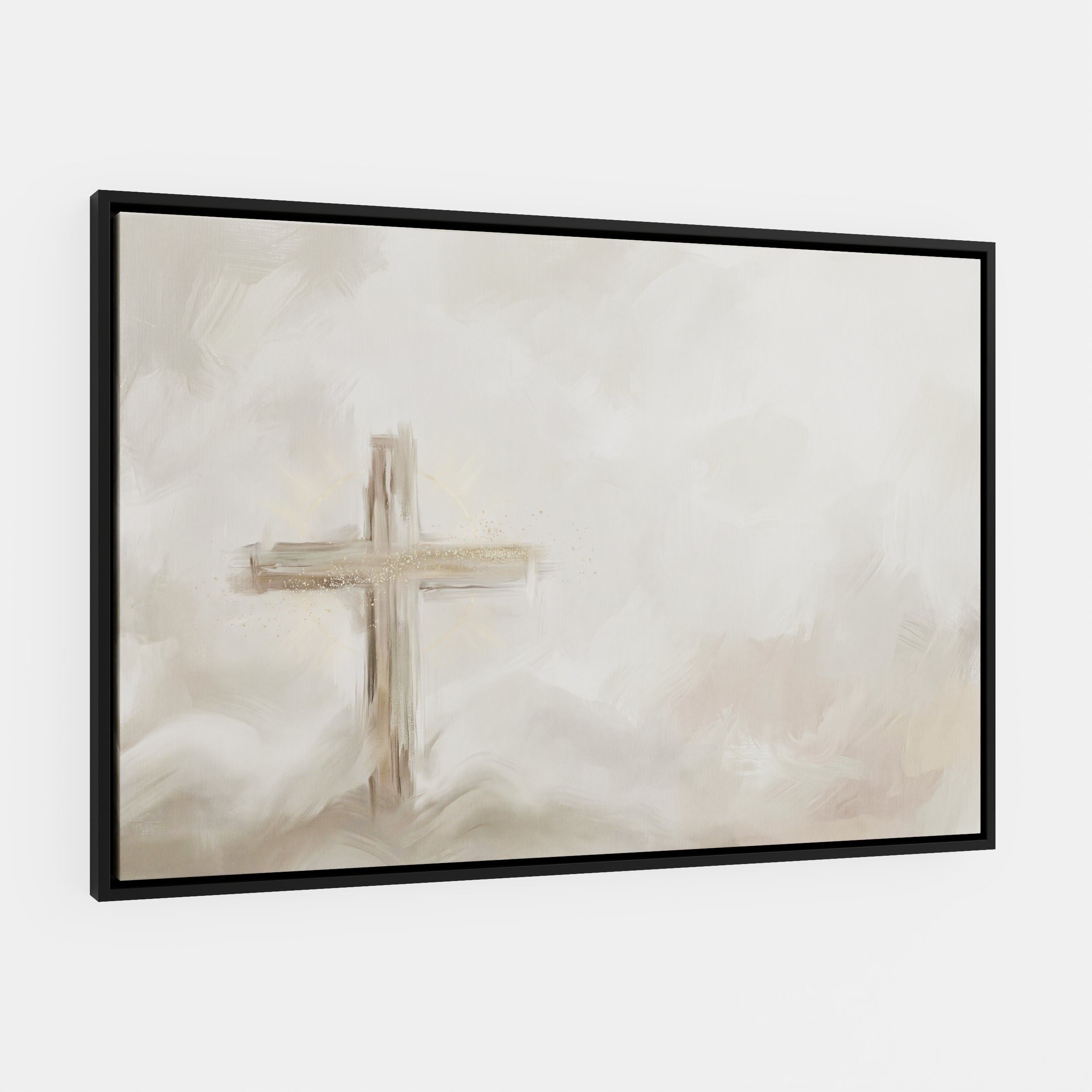 Silent Cross in the Mist - Canvas