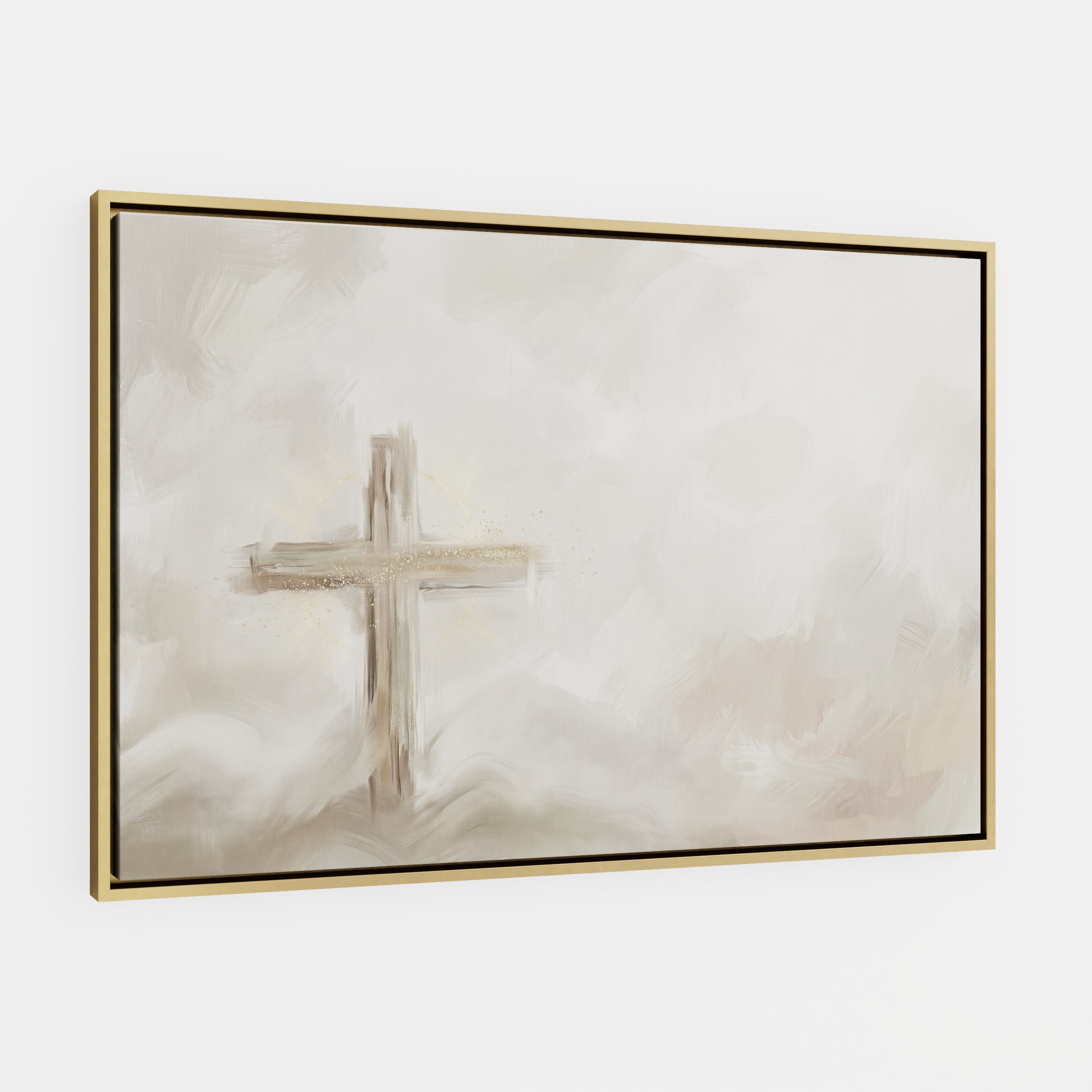 Silent Cross in the Mist - Canvas