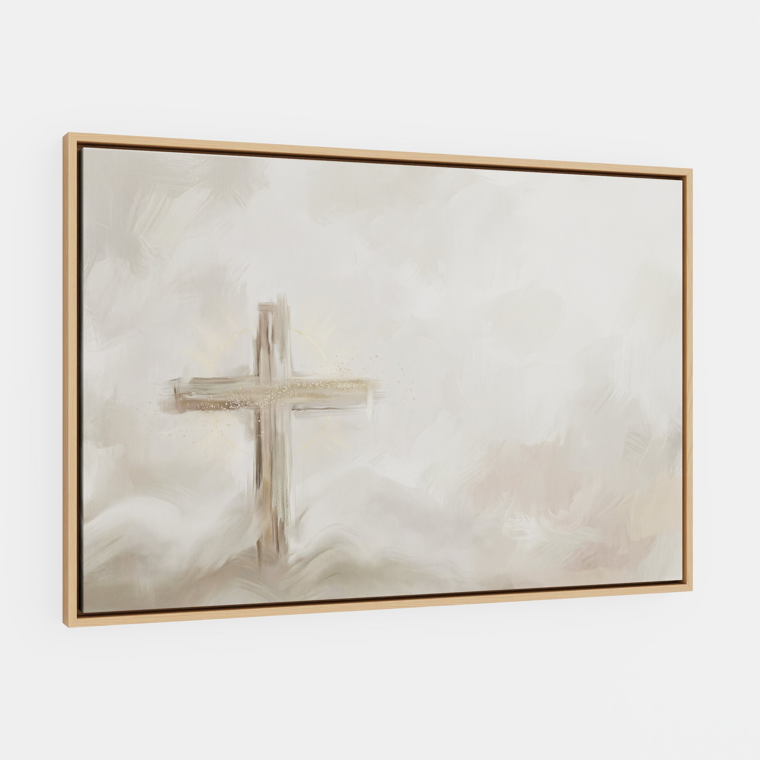 Silent Cross in the Mist - Canvas
