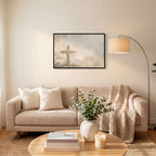 Silent Cross in the Mist - Canvas
