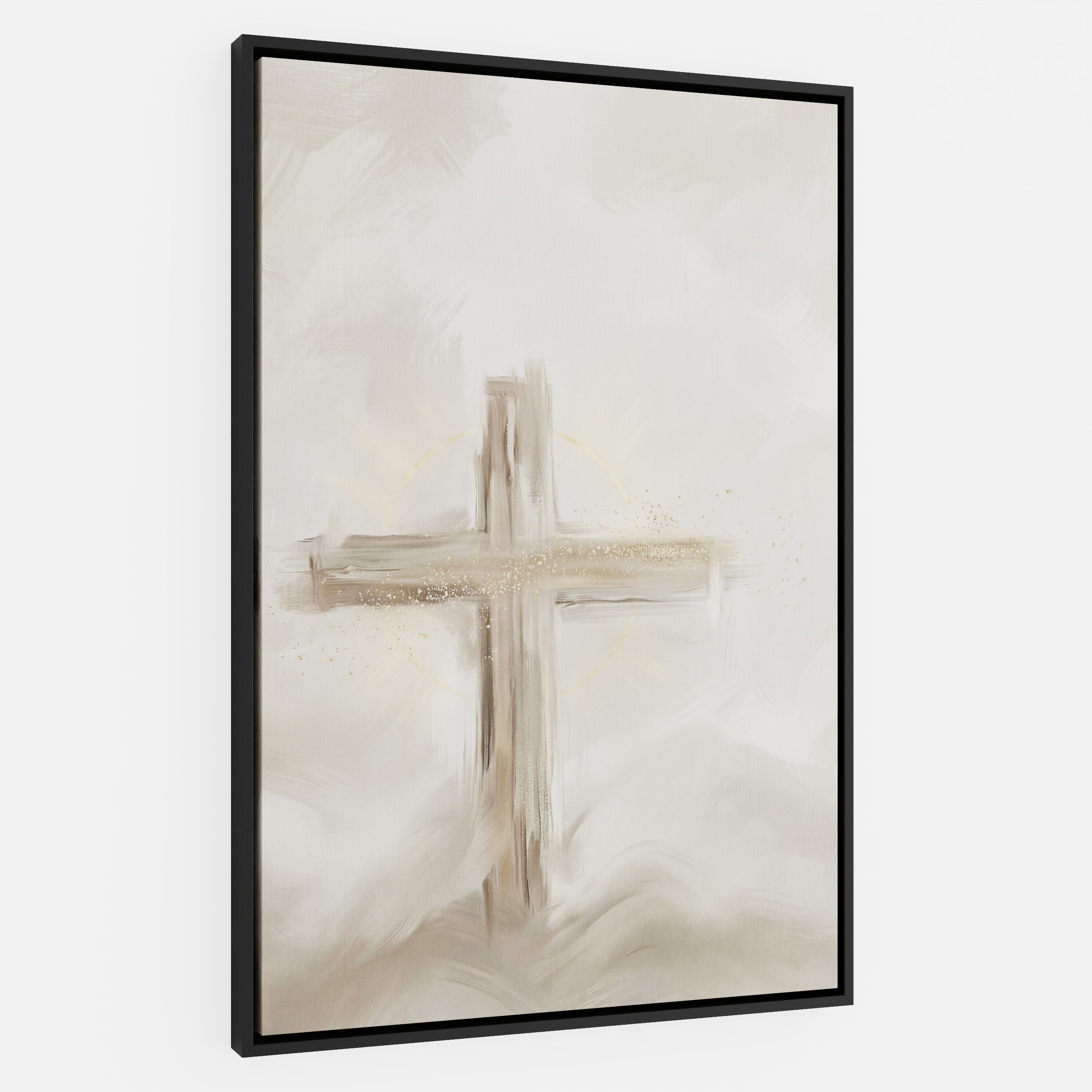 Silent Cross in the Mist - Canvas
