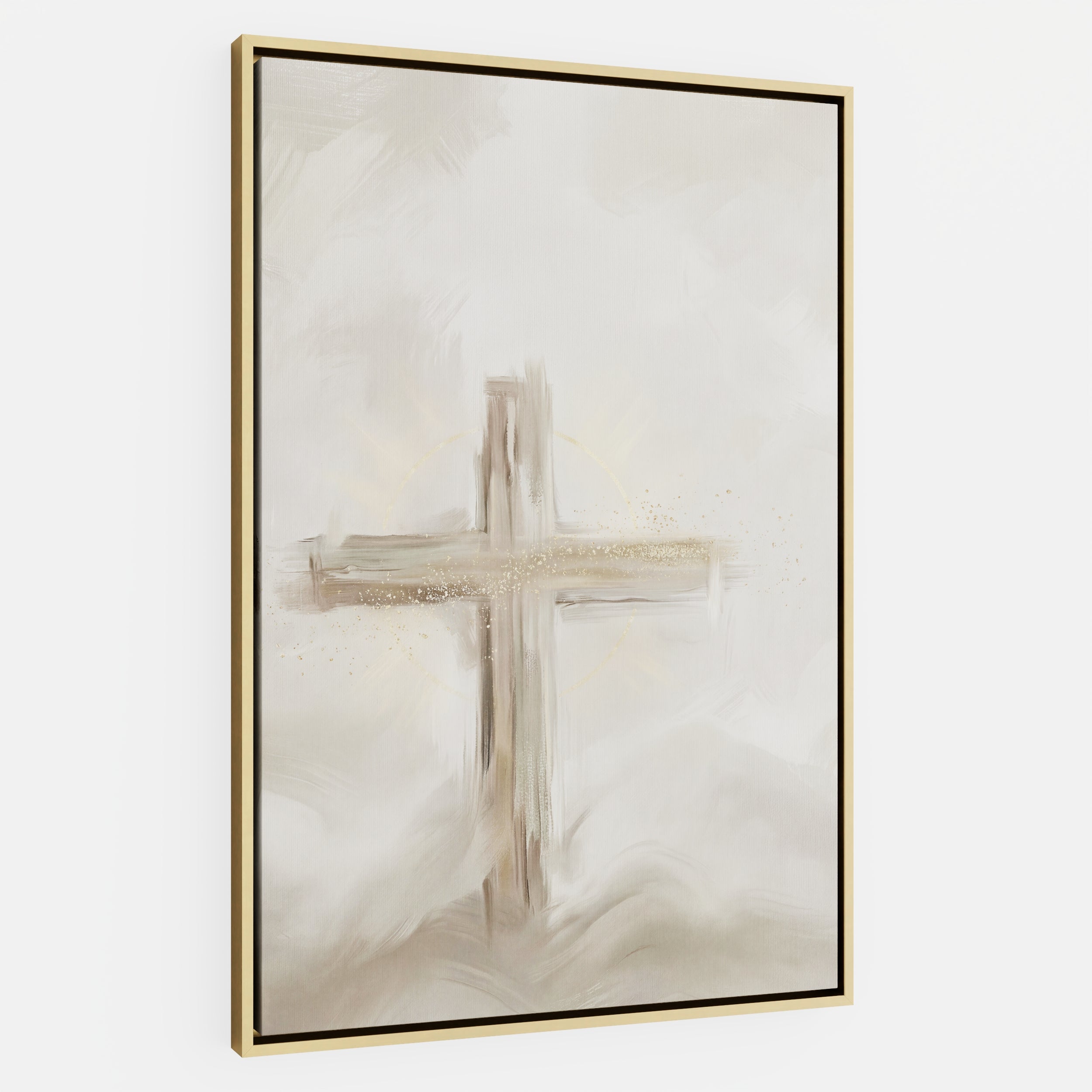 Silent Cross in the Mist - Canvas
