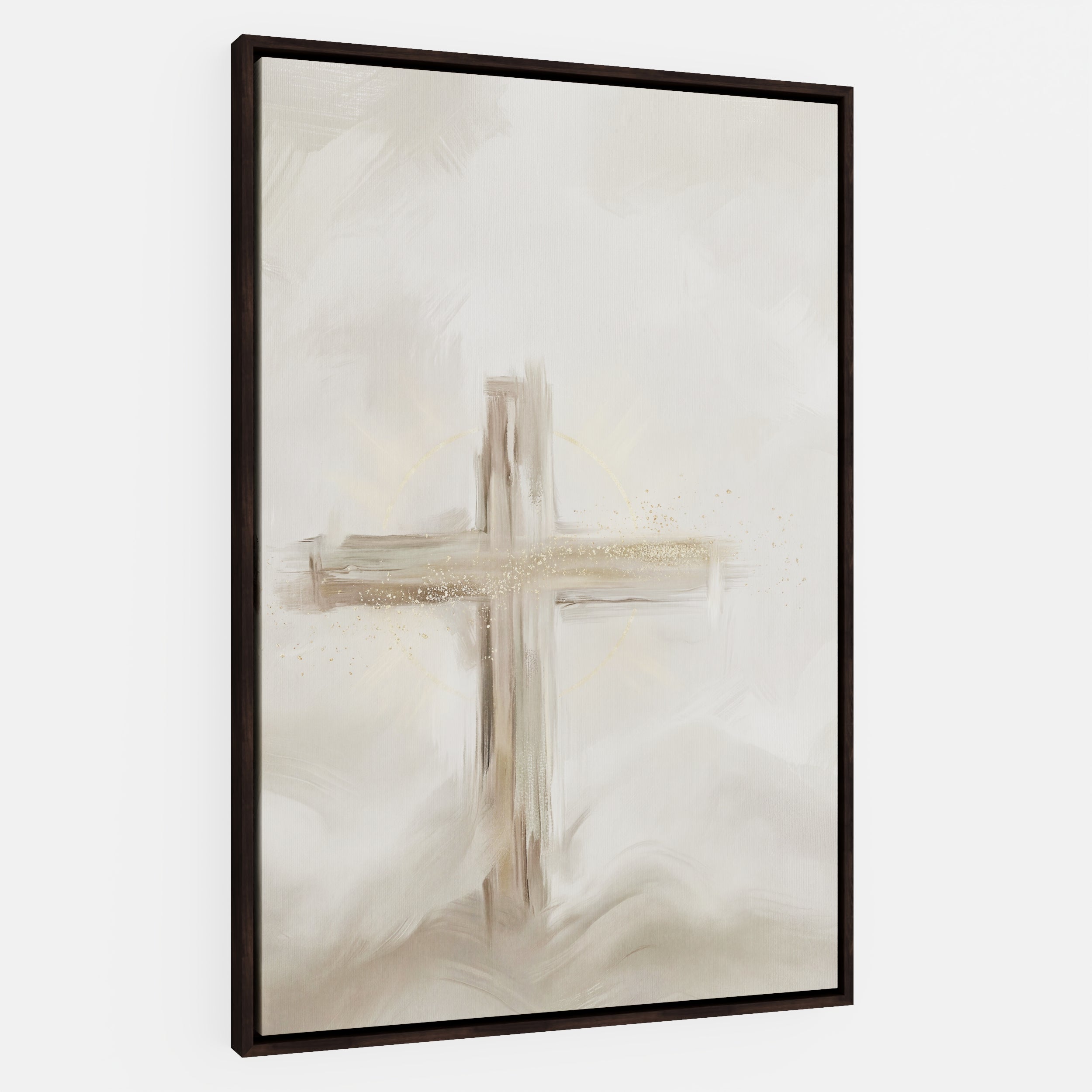 Silent Cross in the Mist - Canvas
