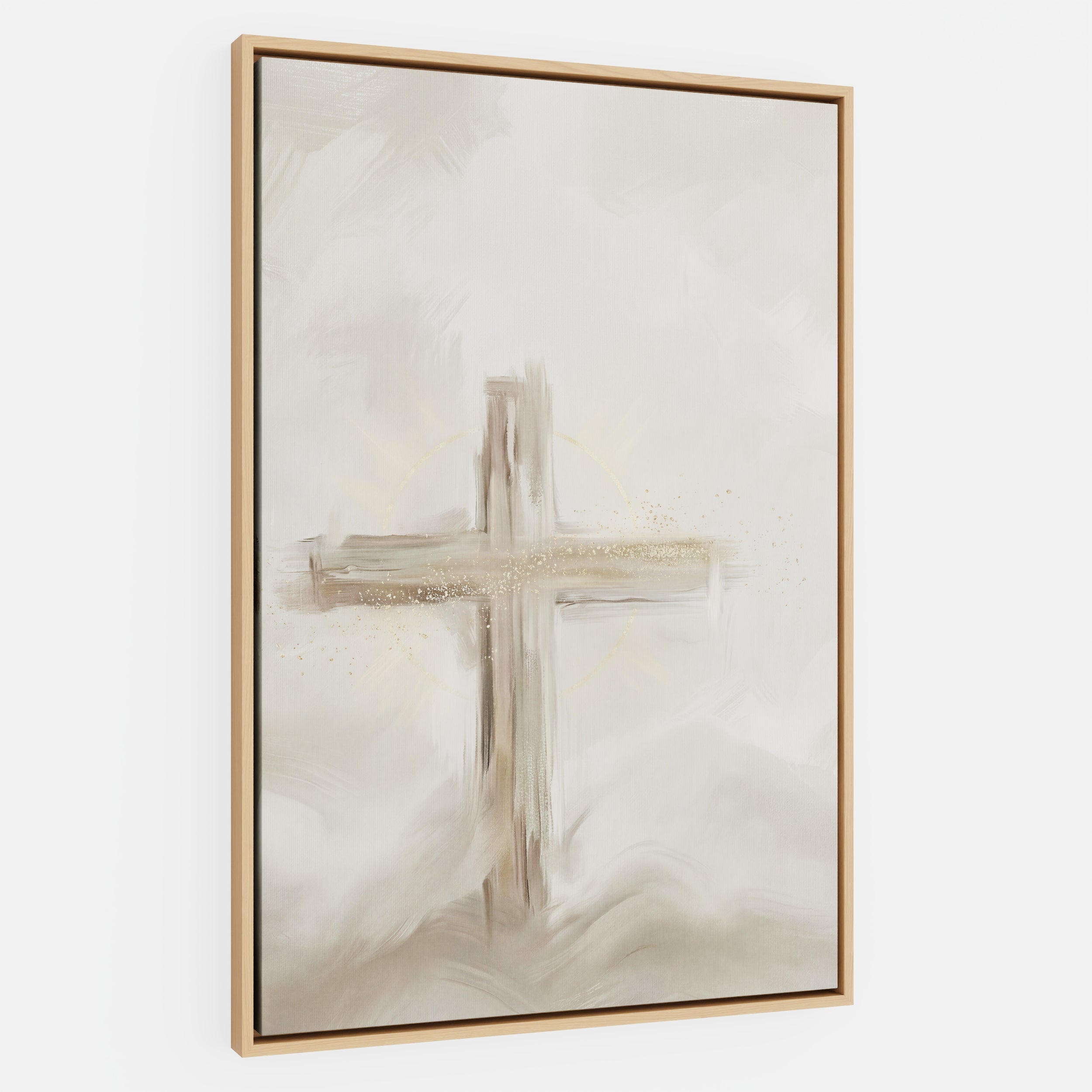 Silent Cross in the Mist - Canvas