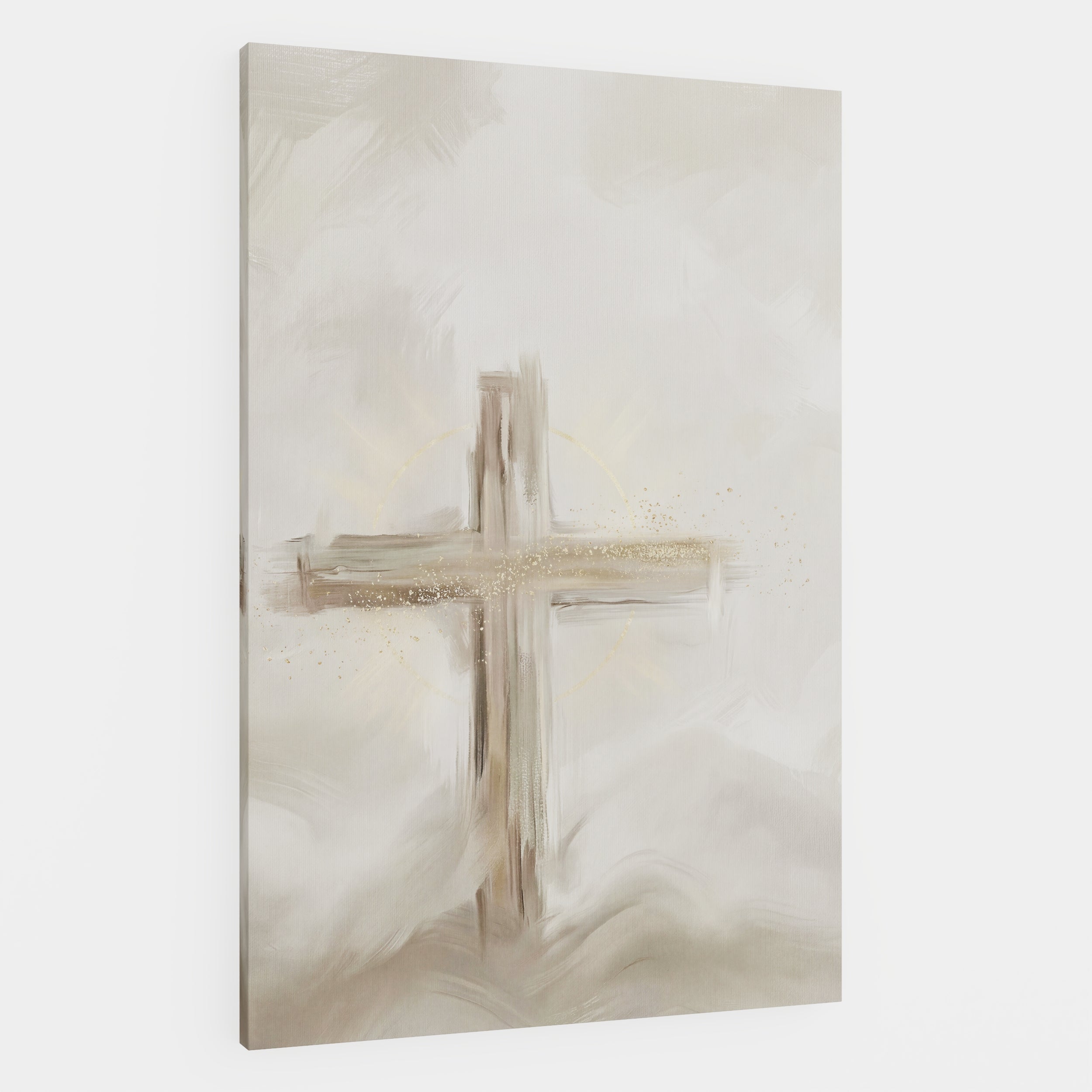 Silent Cross in the Mist - Canvas