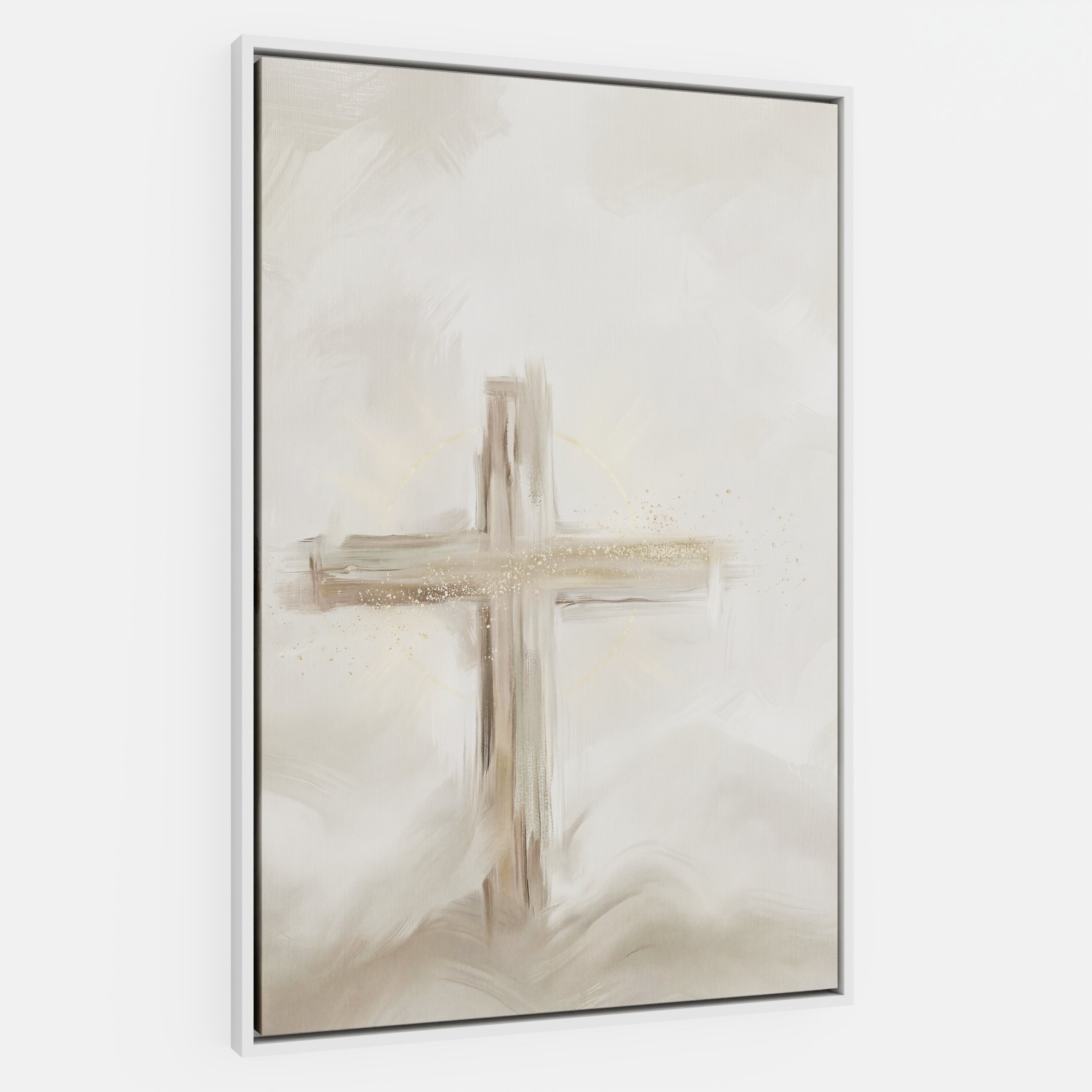 Silent Cross in the Mist - Canvas