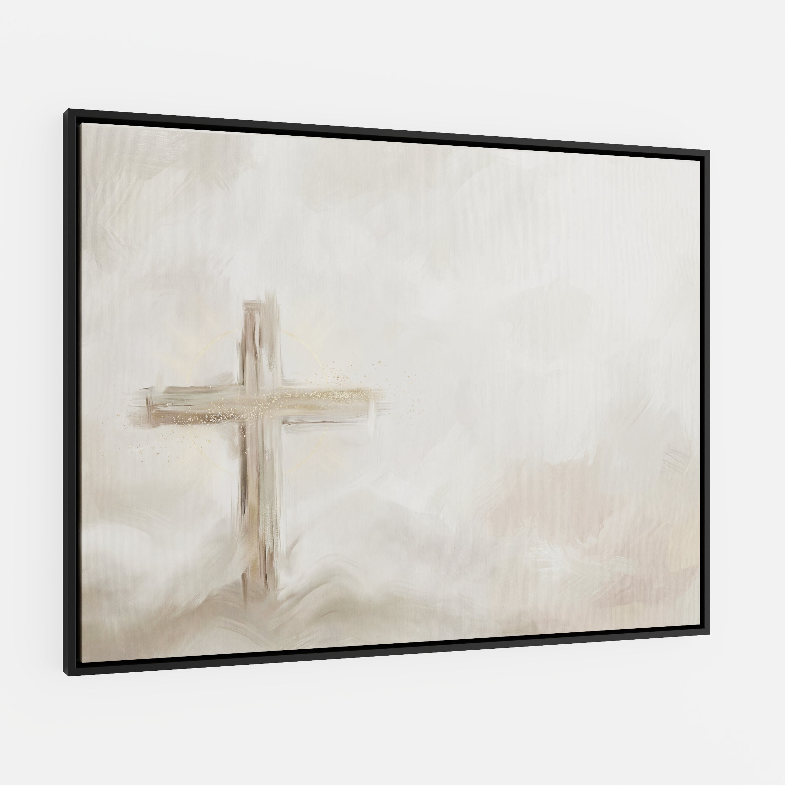 Silent Cross in the Mist - Canvas