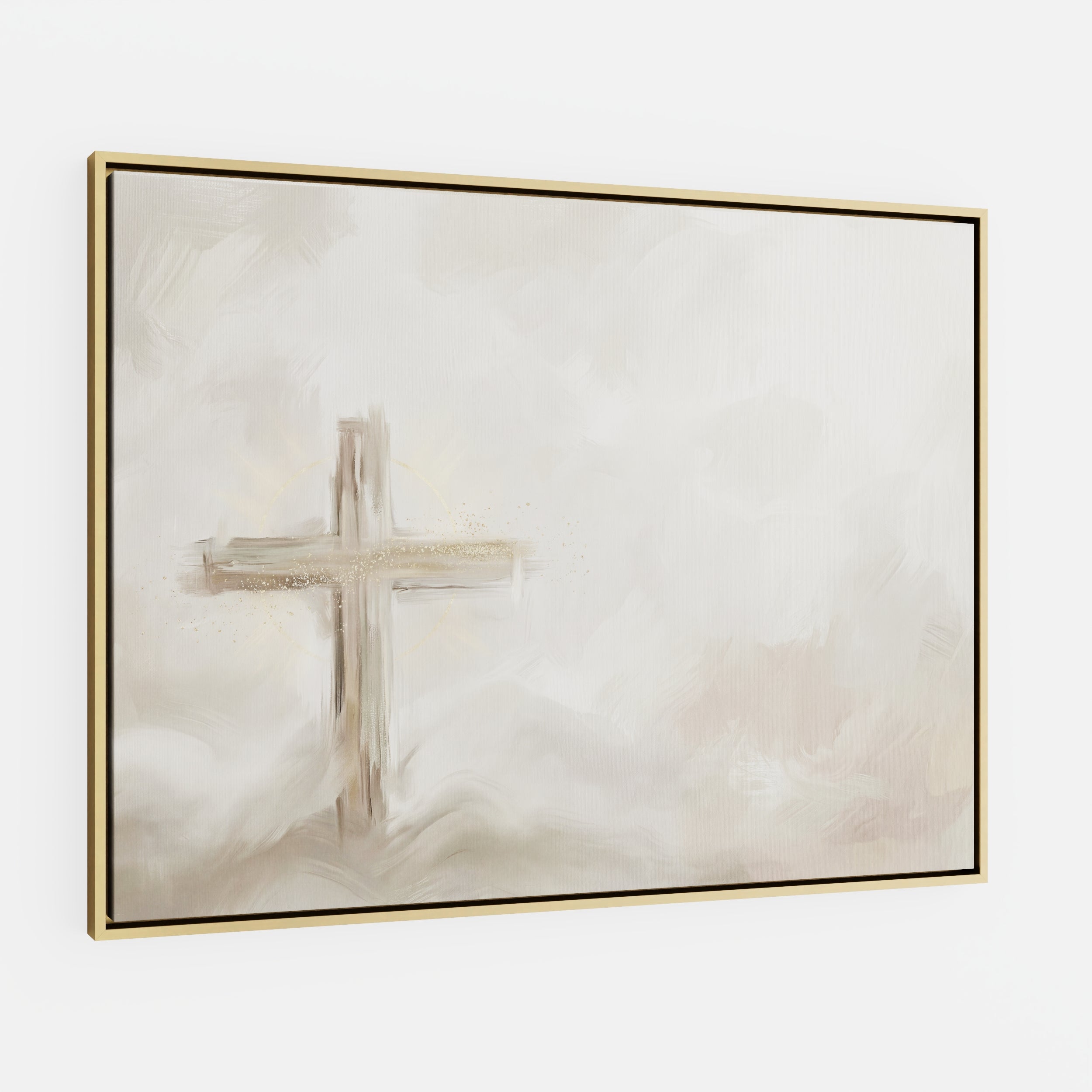Silent Cross in the Mist - Canvas