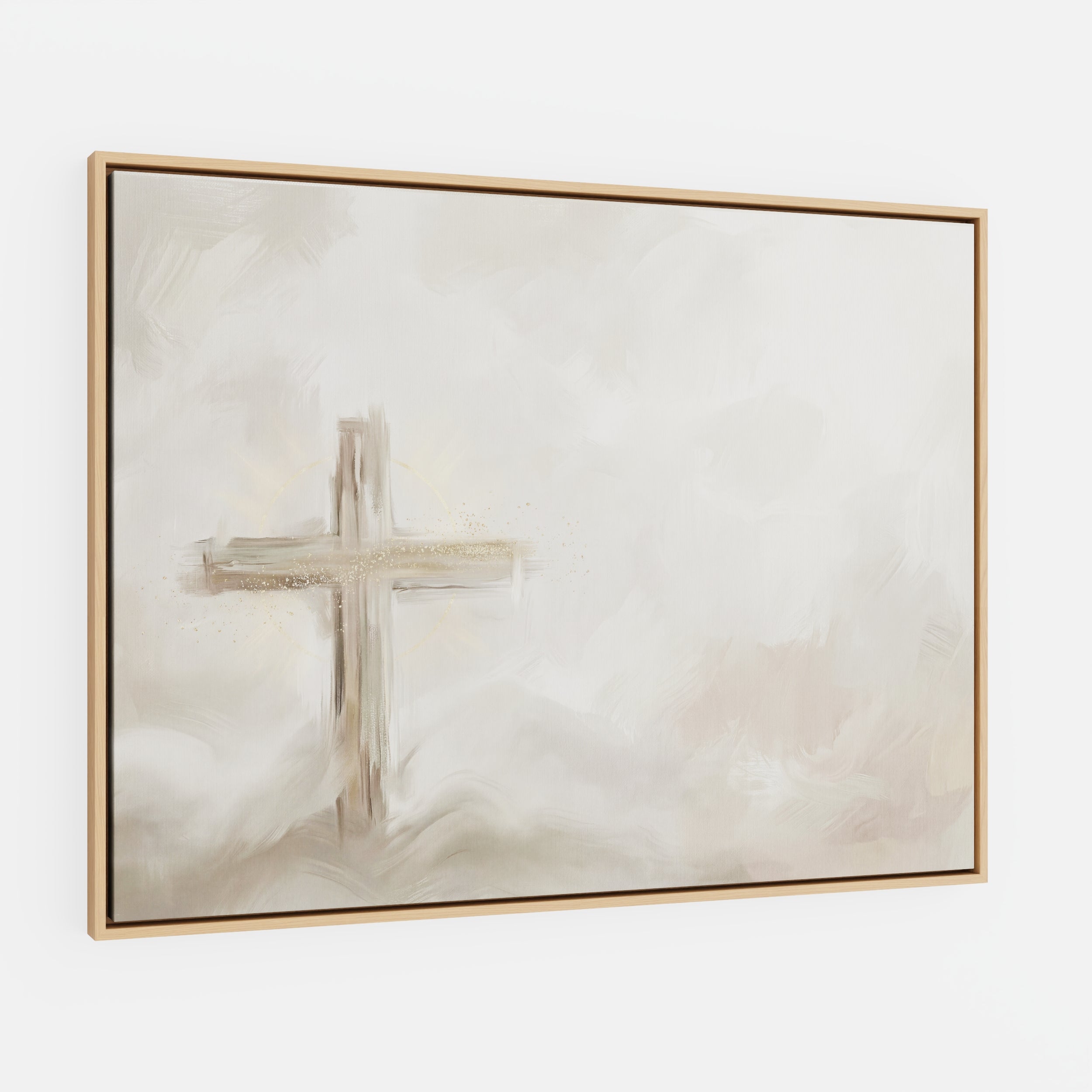 Silent Cross in the Mist - Canvas