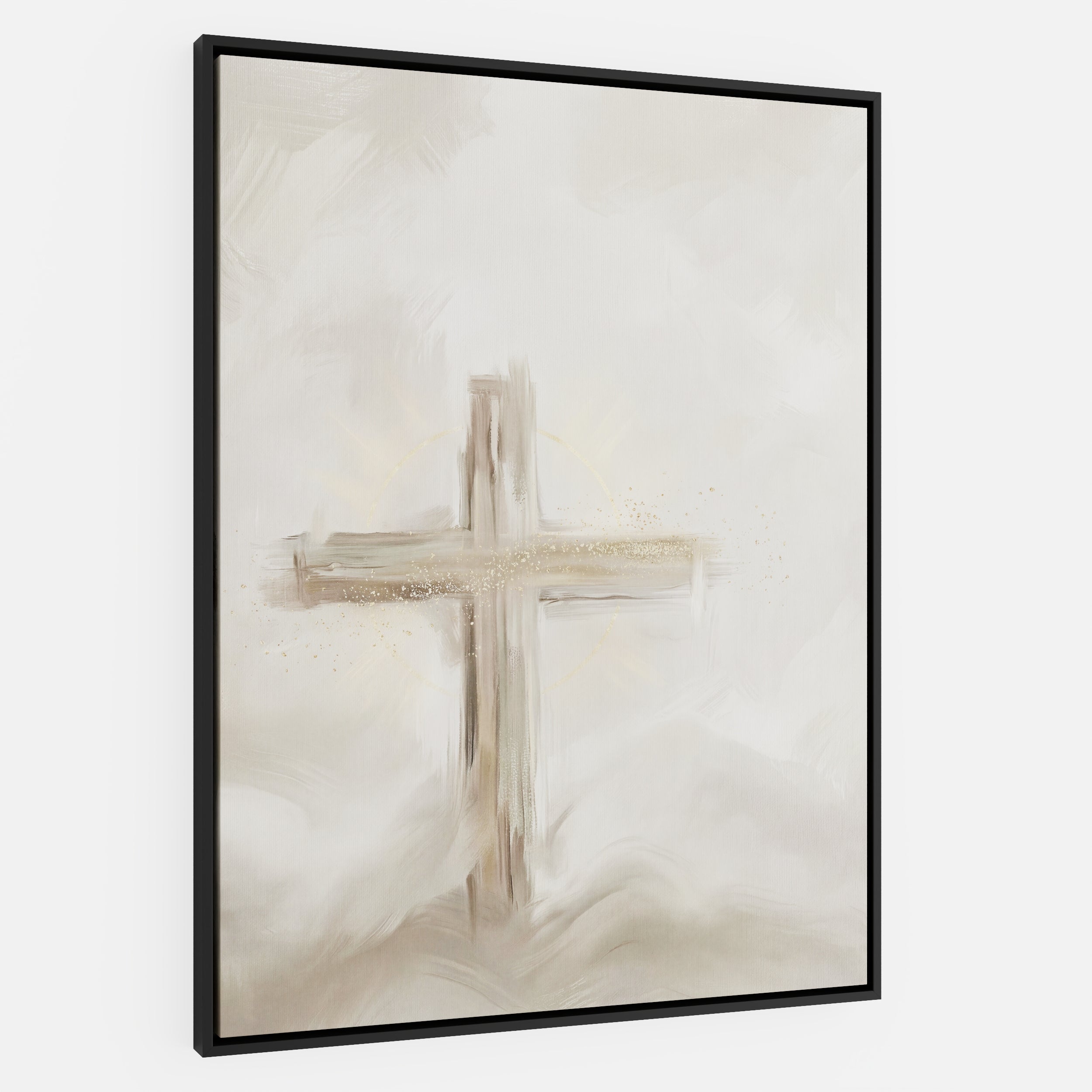 Silent Cross in the Mist - Canvas