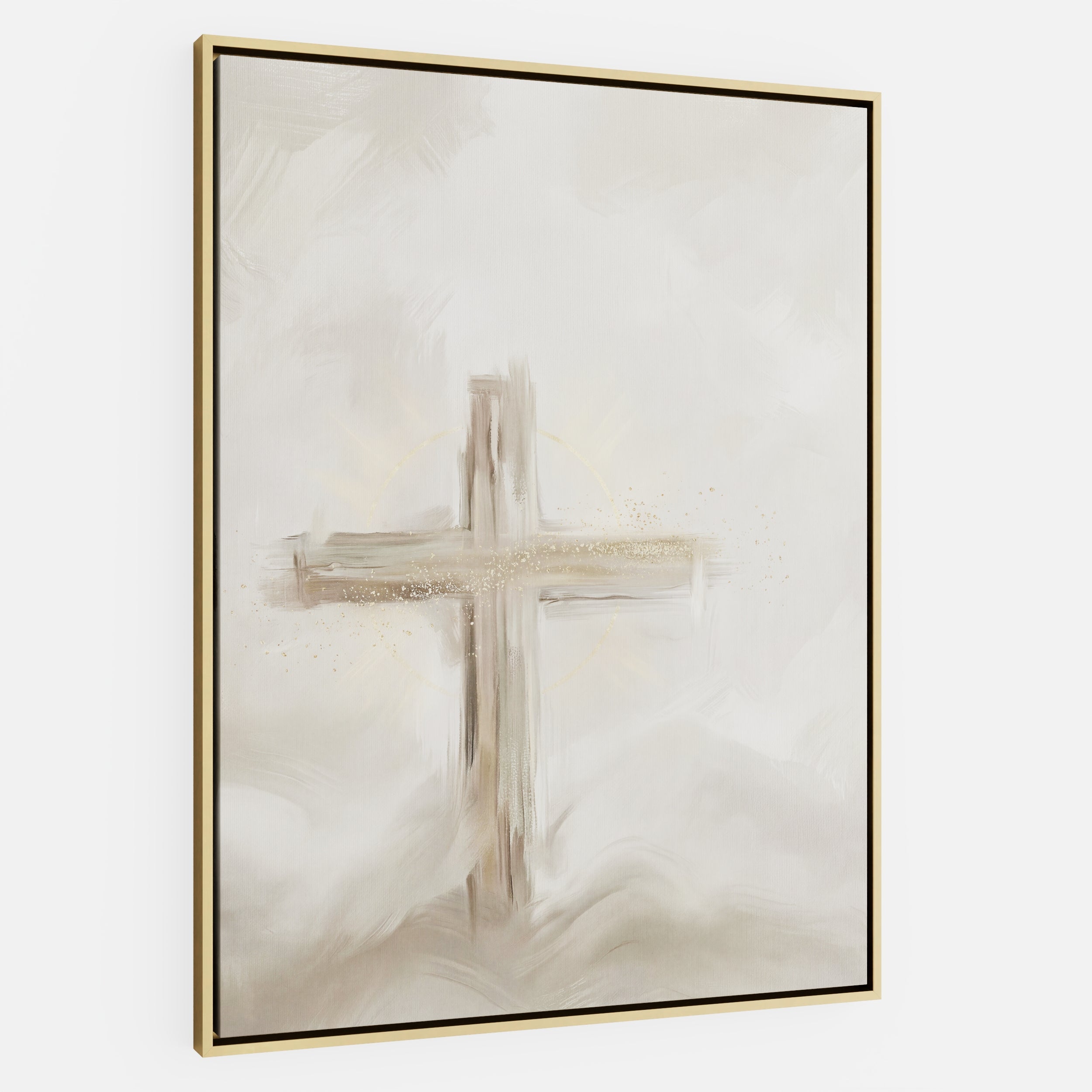 Silent Cross in the Mist - Canvas