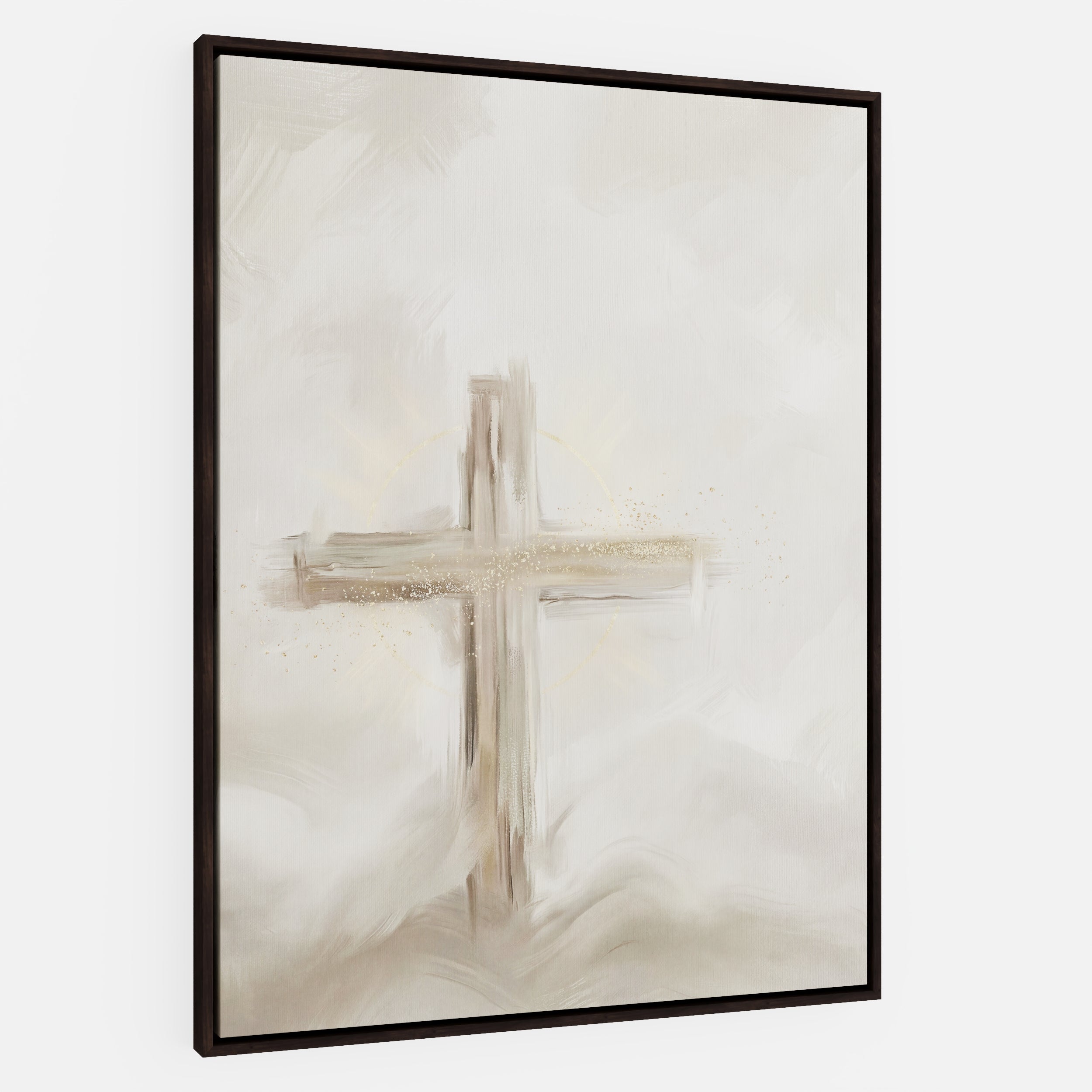 Silent Cross in the Mist - Canvas