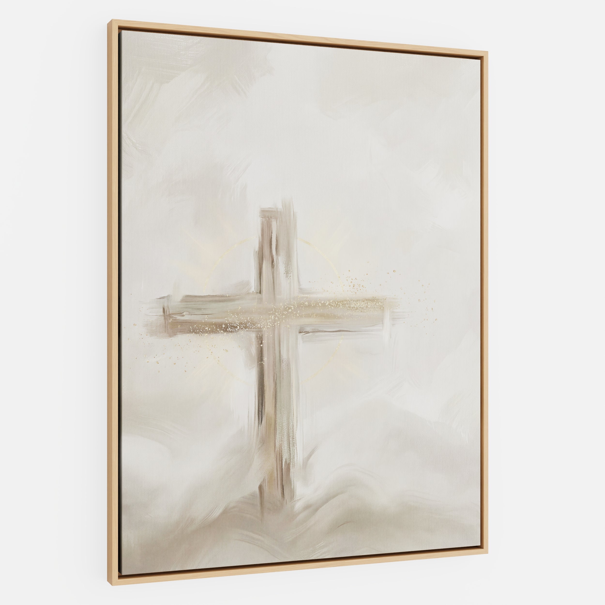 Silent Cross in the Mist - Canvas