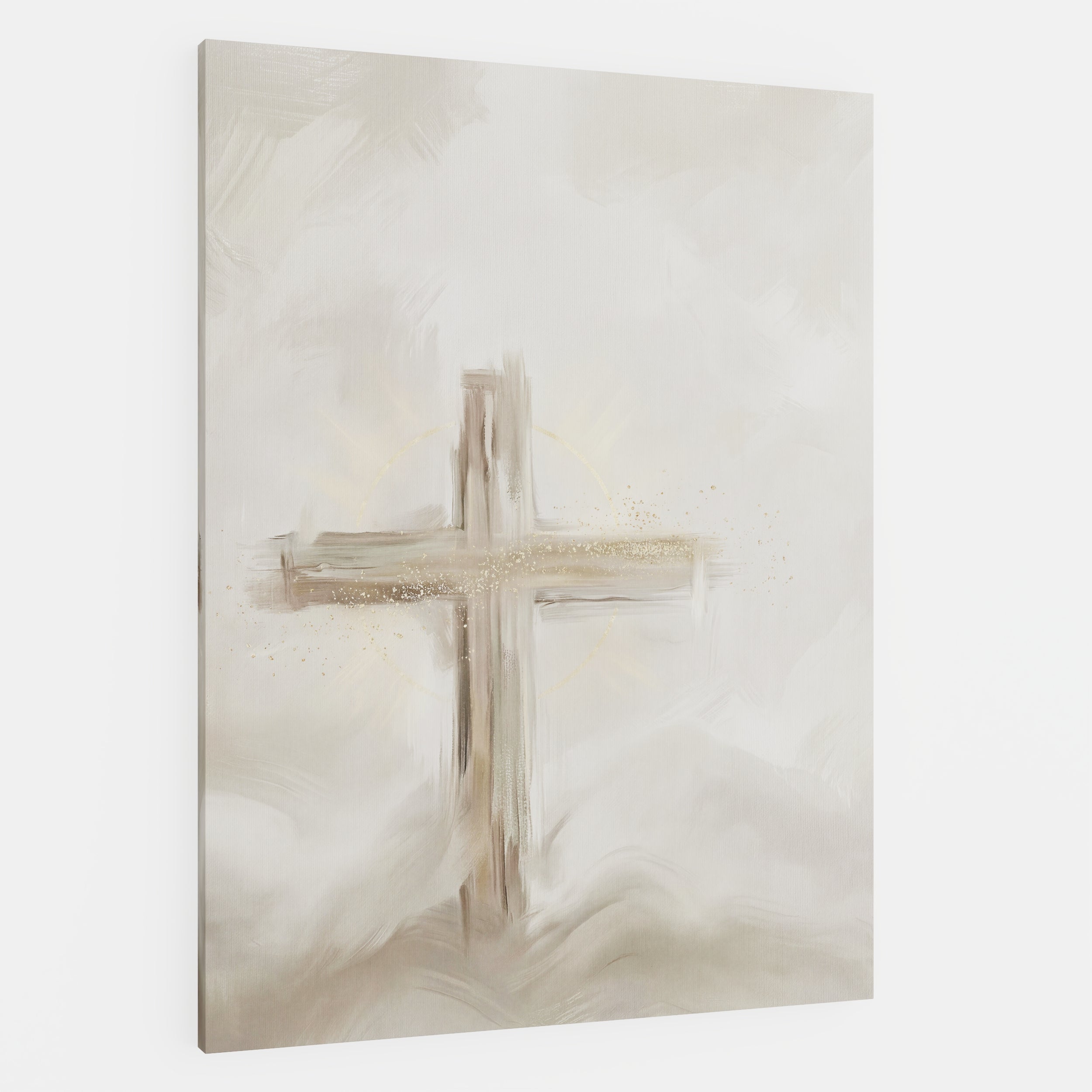 Silent Cross in the Mist - Canvas