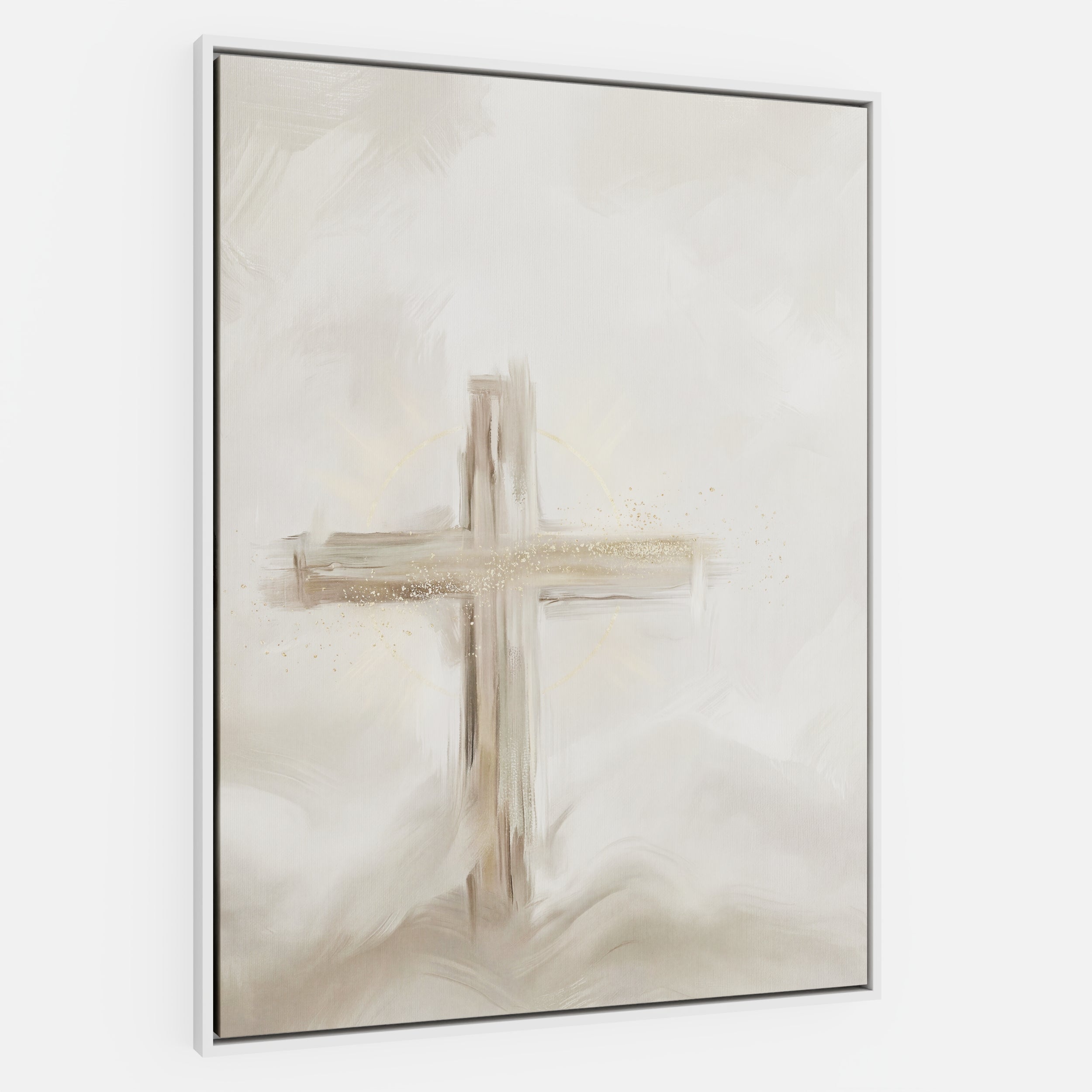 Silent Cross in the Mist - Canvas