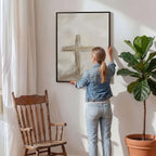 Silent Cross in the Mist - Canvas