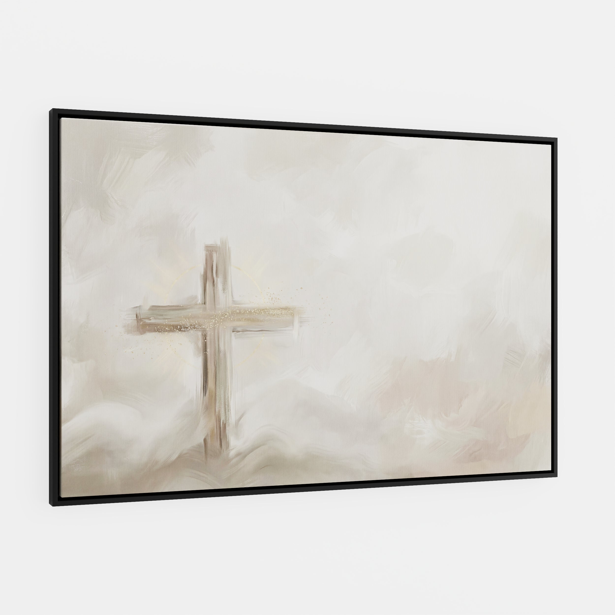 Silent Cross in the Mist - Canvas