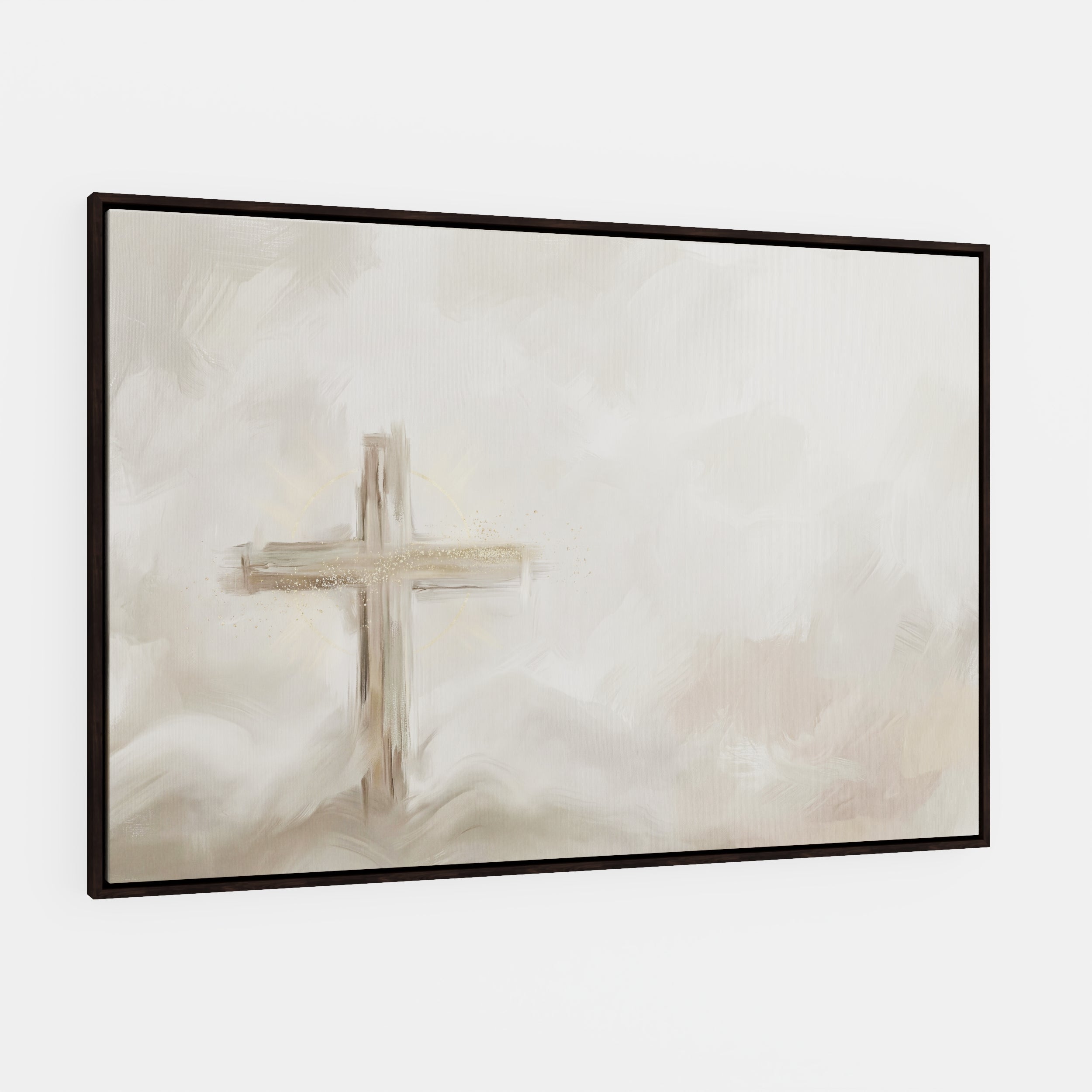 Silent Cross in the Mist - Canvas
