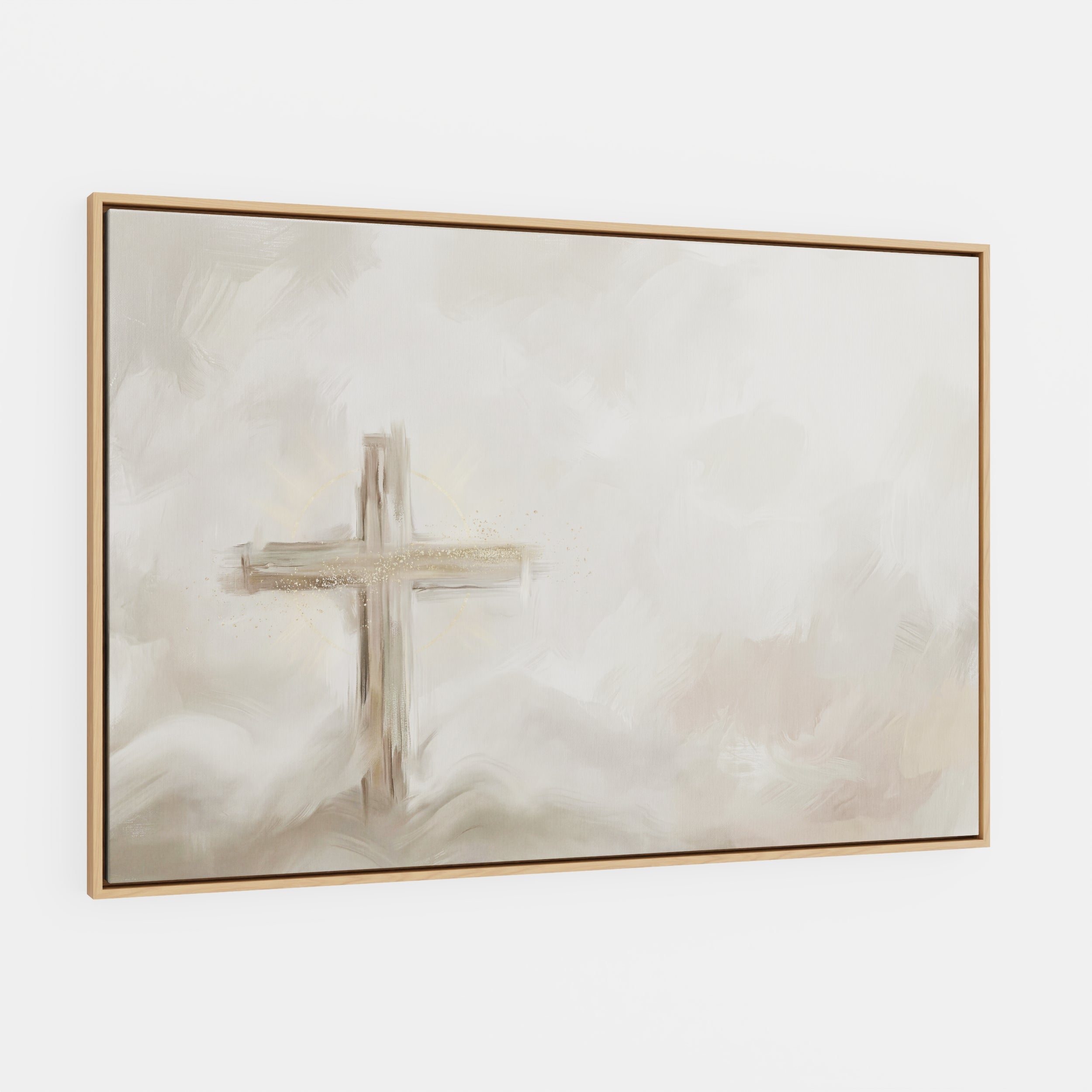 Silent Cross in the Mist - Canvas