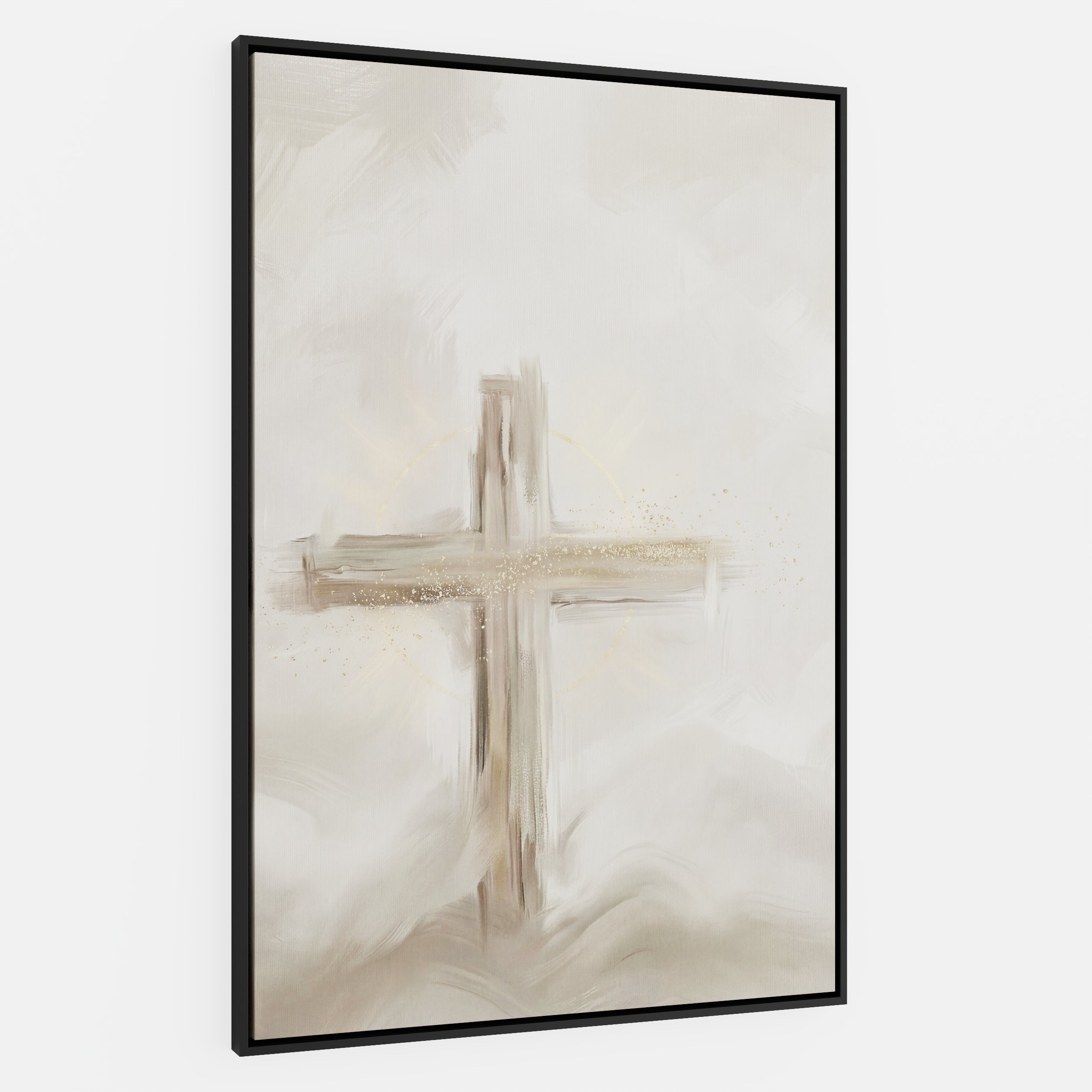 Silent Cross in the Mist - Canvas