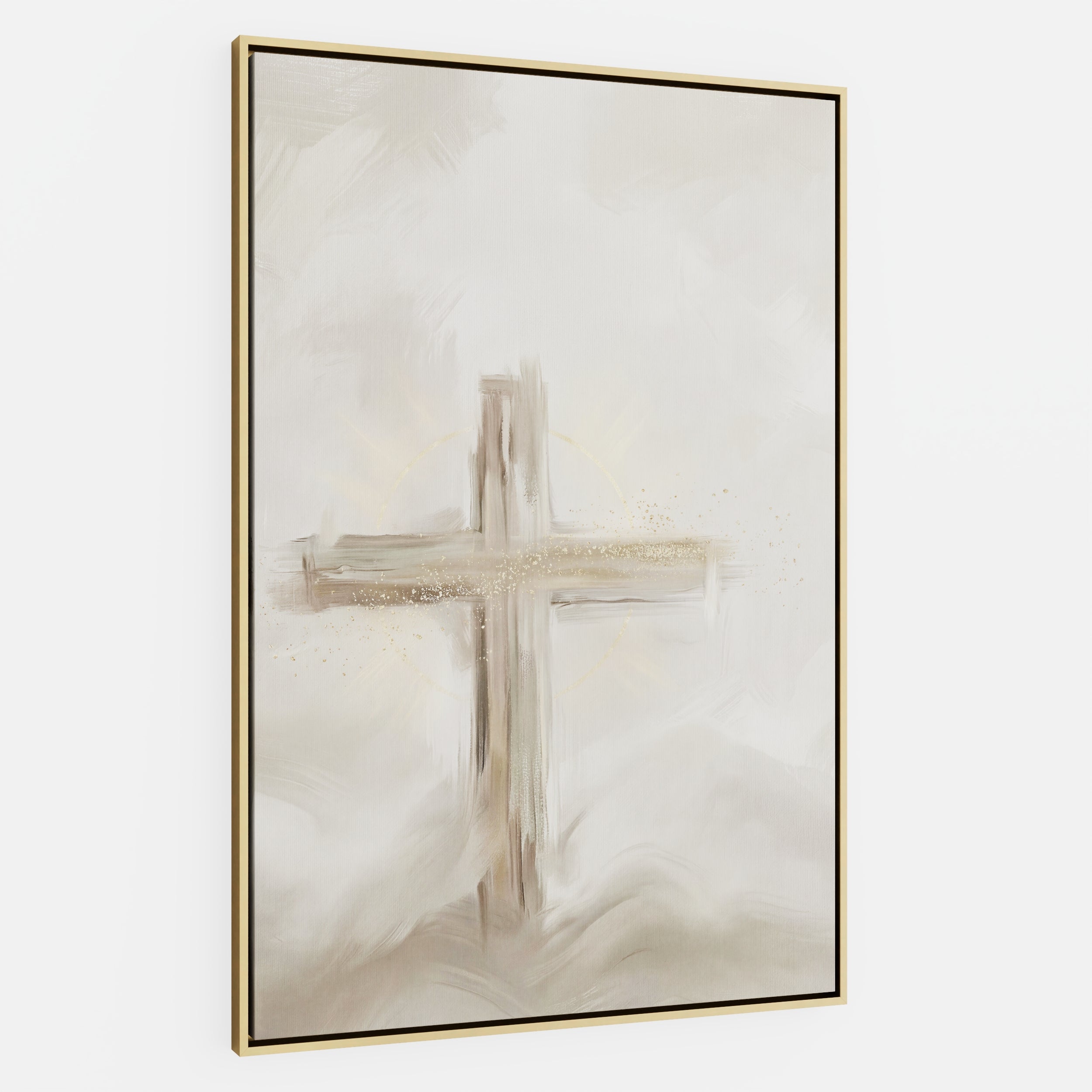Silent Cross in the Mist - Canvas
