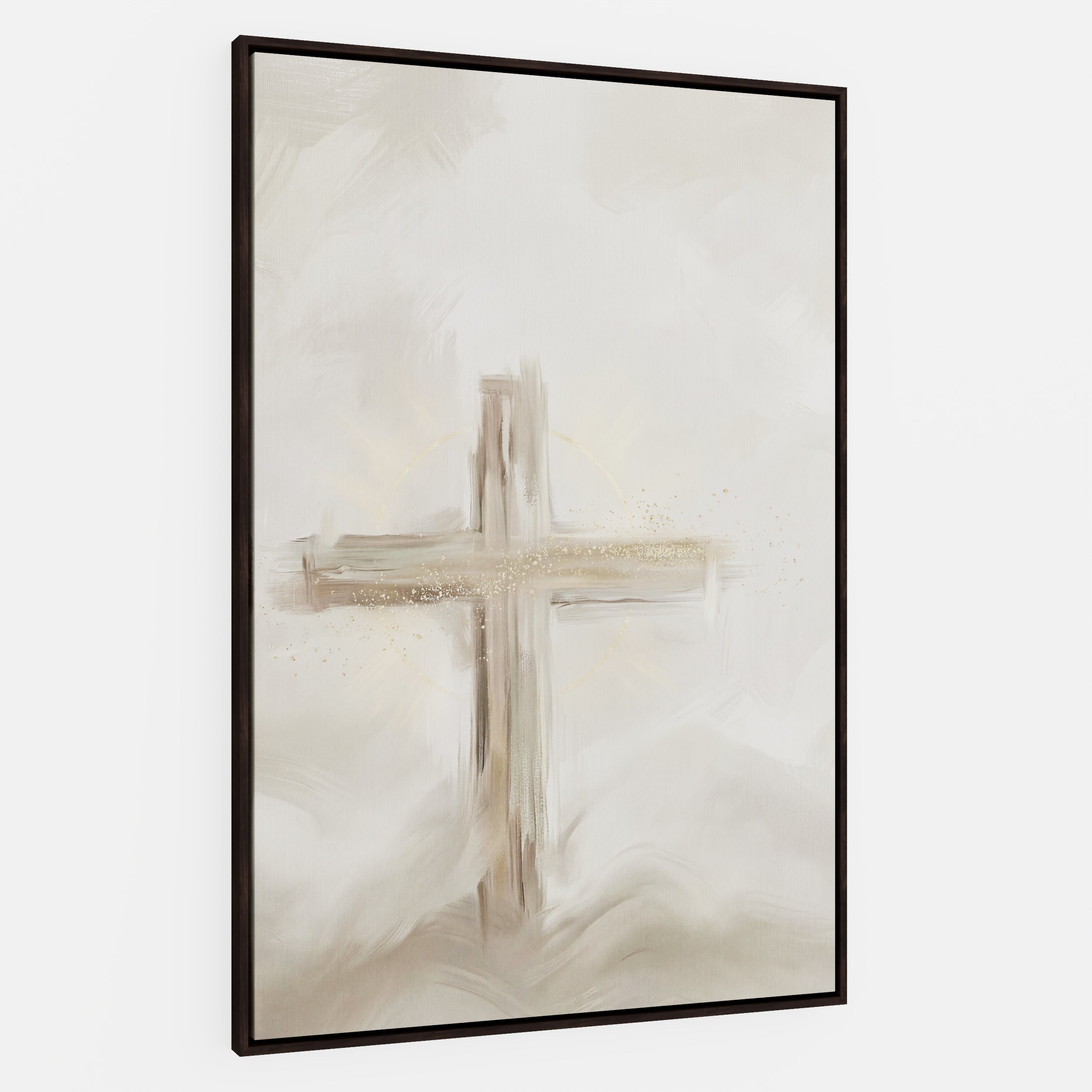 Silent Cross in the Mist - Canvas