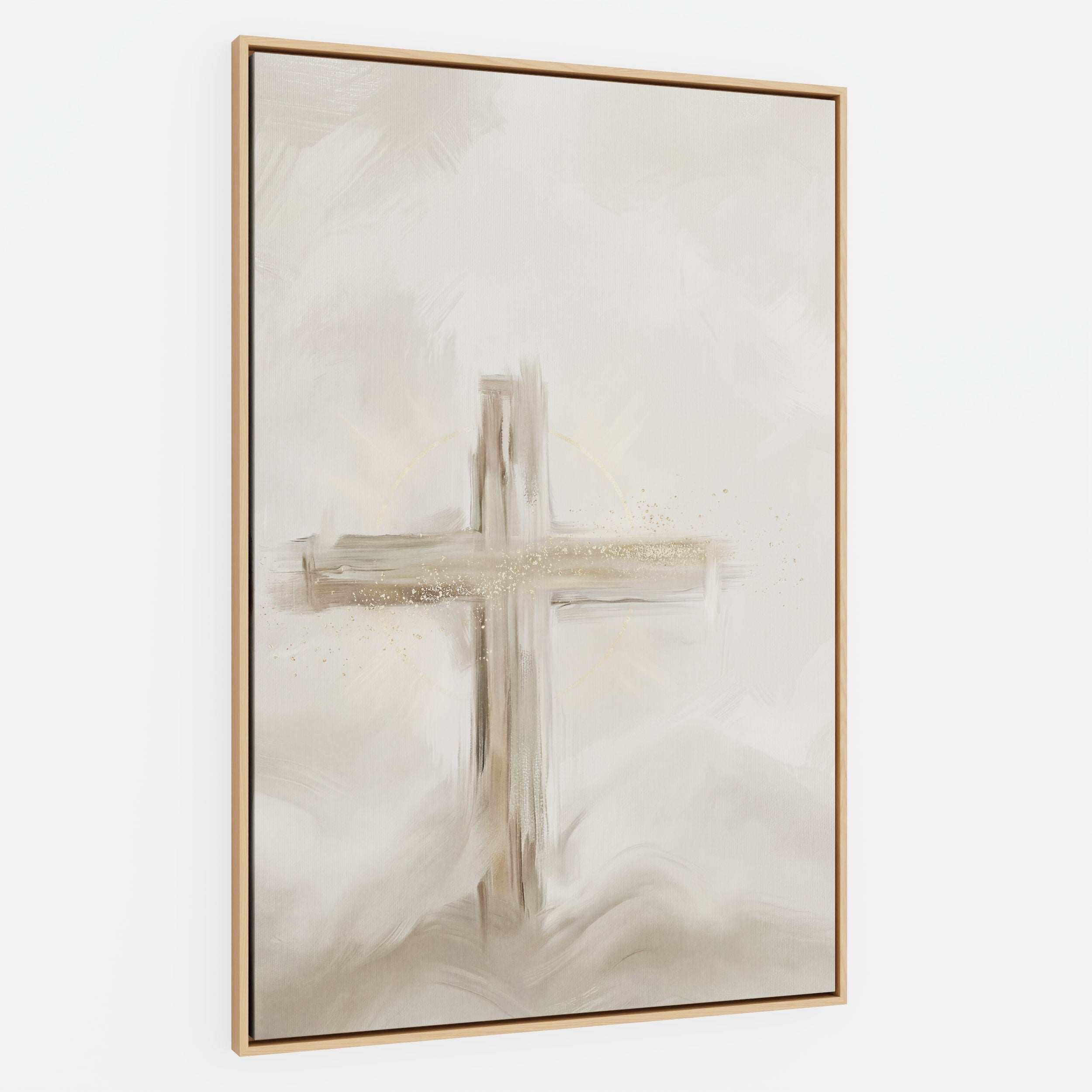 Silent Cross in the Mist - Canvas