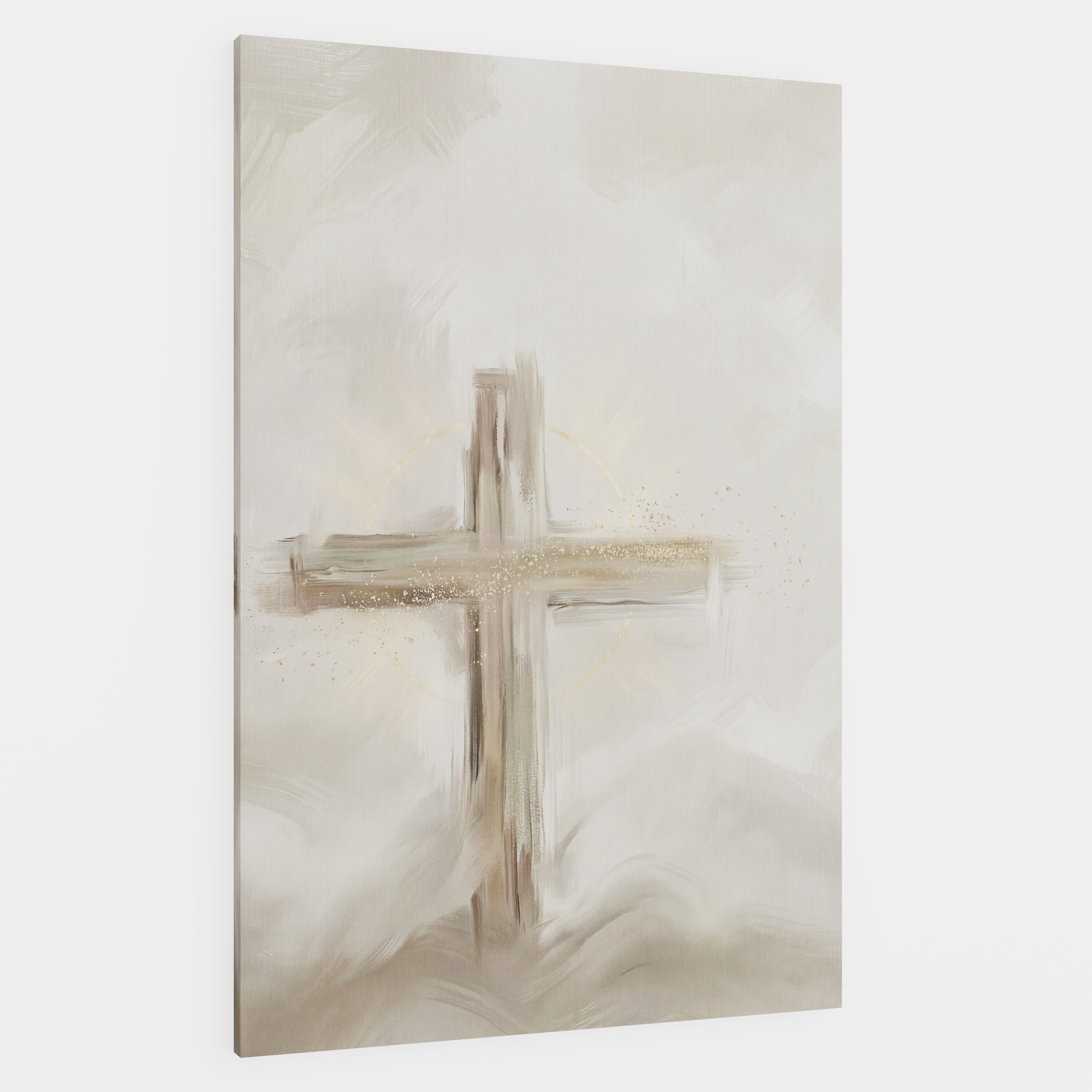 Silent Cross in the Mist - Canvas