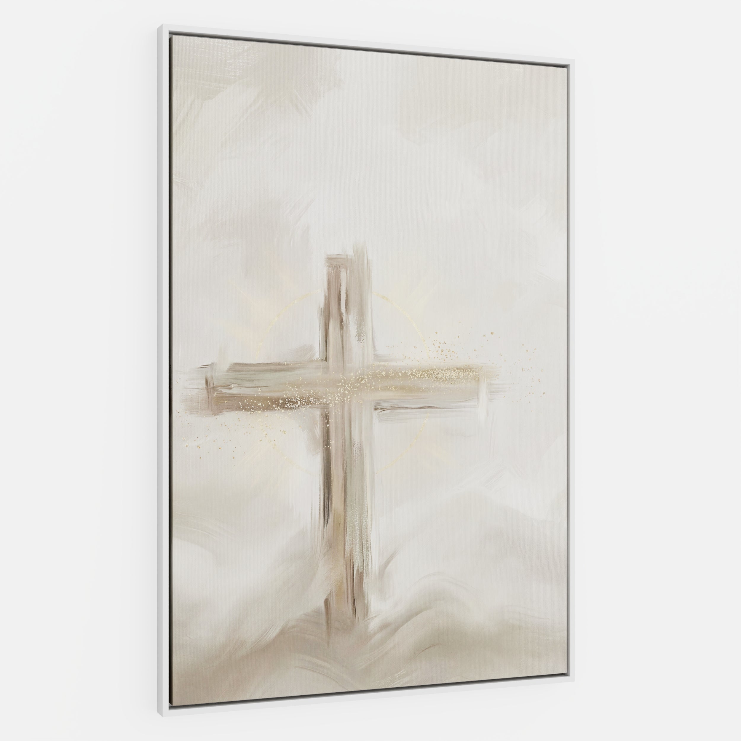 Silent Cross in the Mist - Canvas