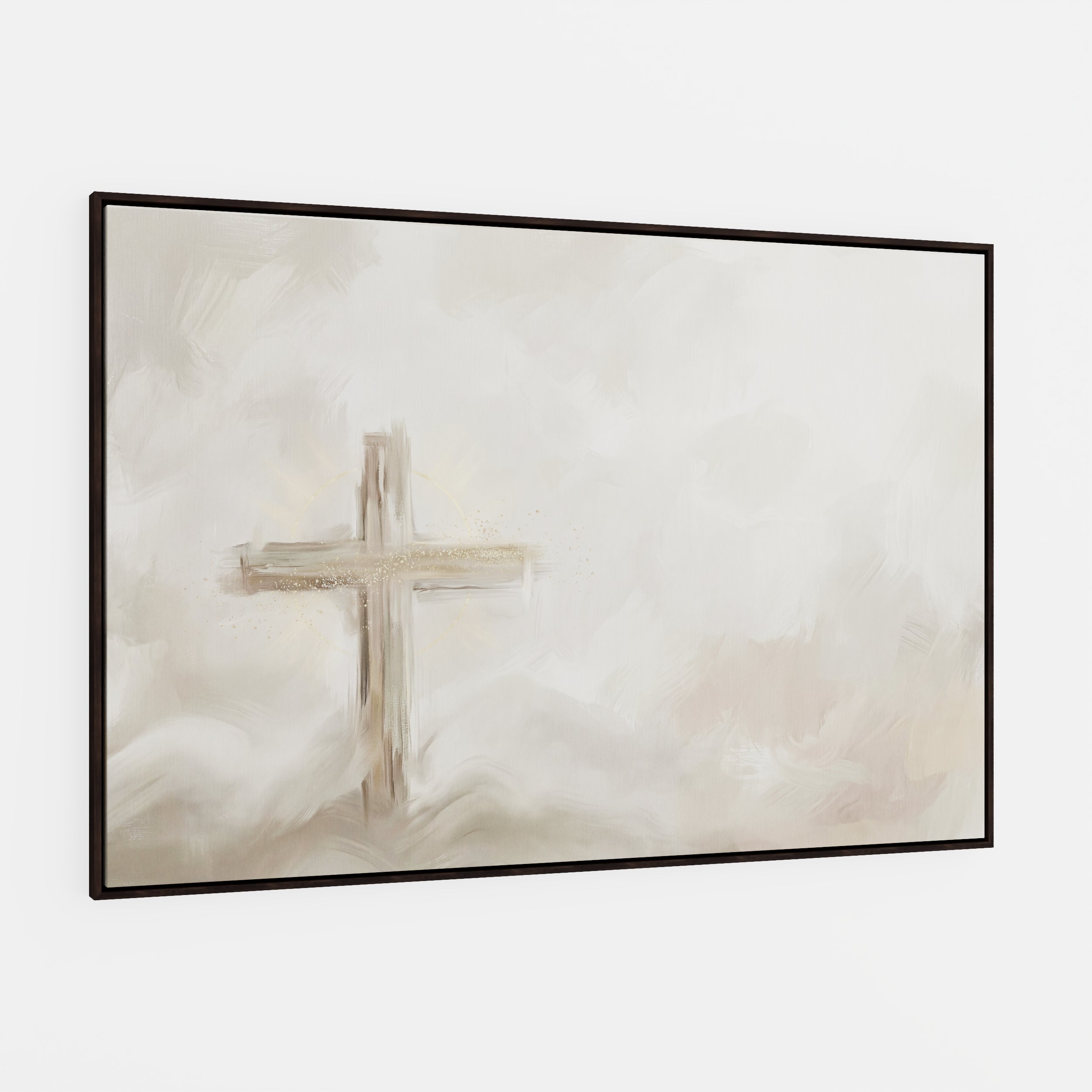 Silent Cross in the Mist - Canvas