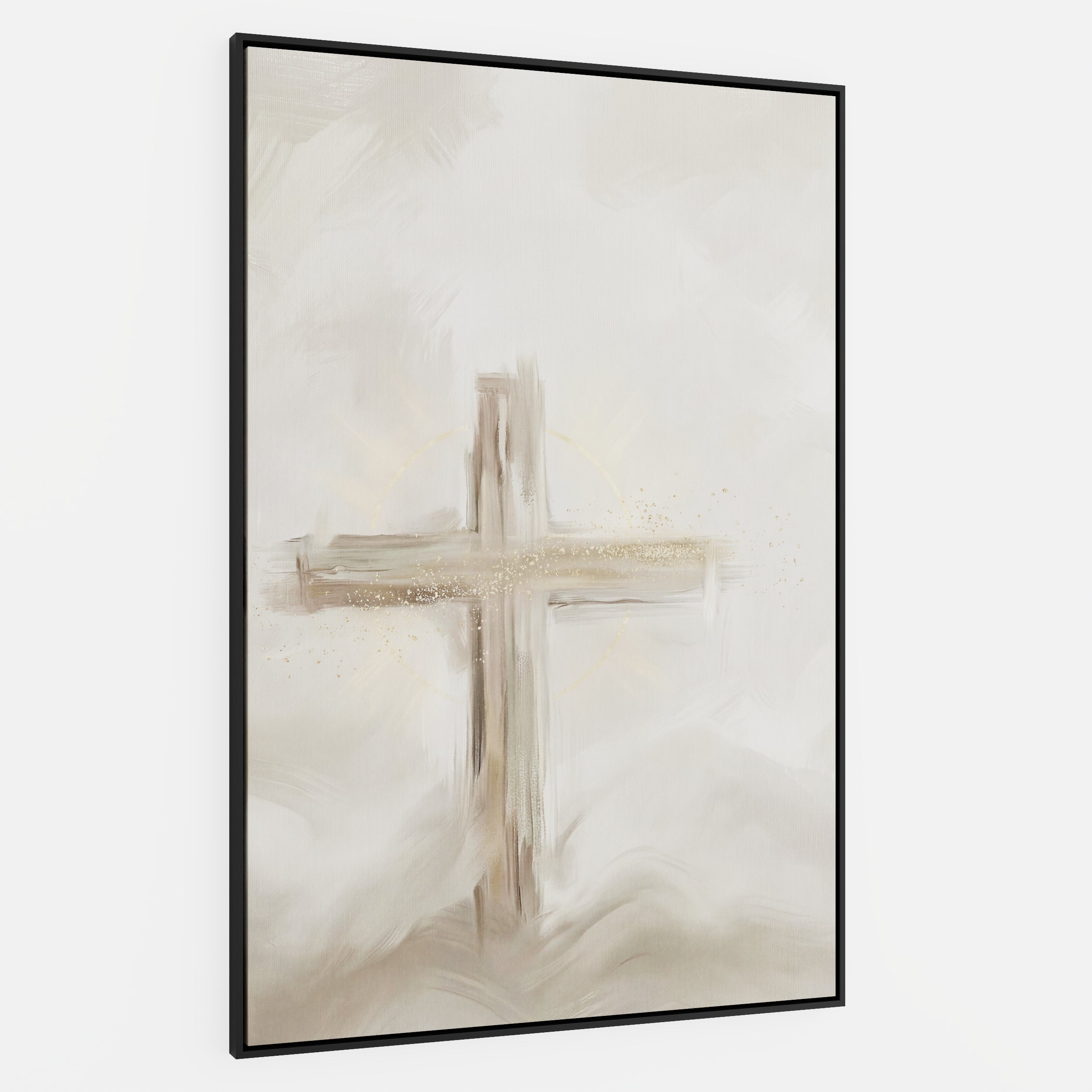 Silent Cross in the Mist - Canvas