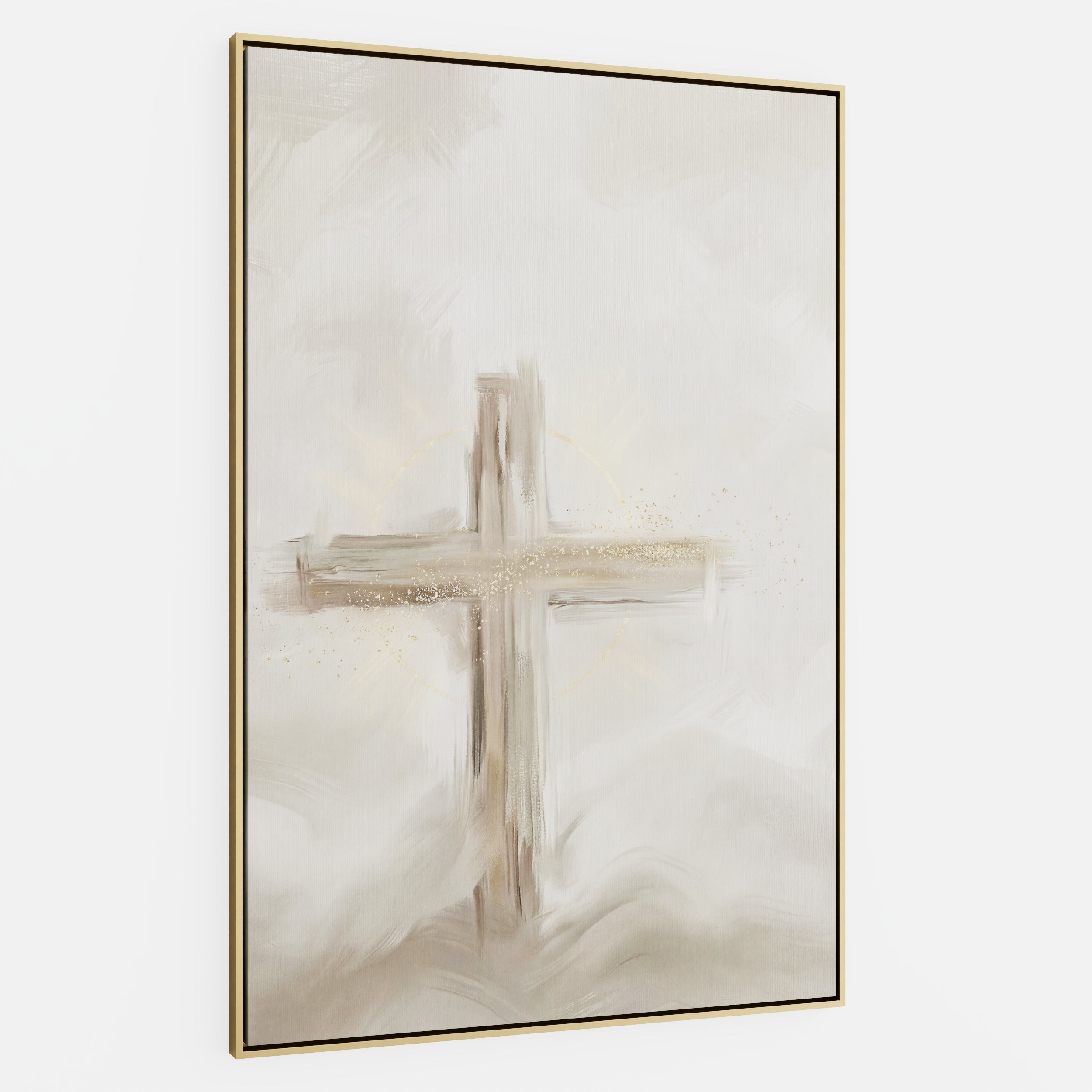 Silent Cross in the Mist - Canvas