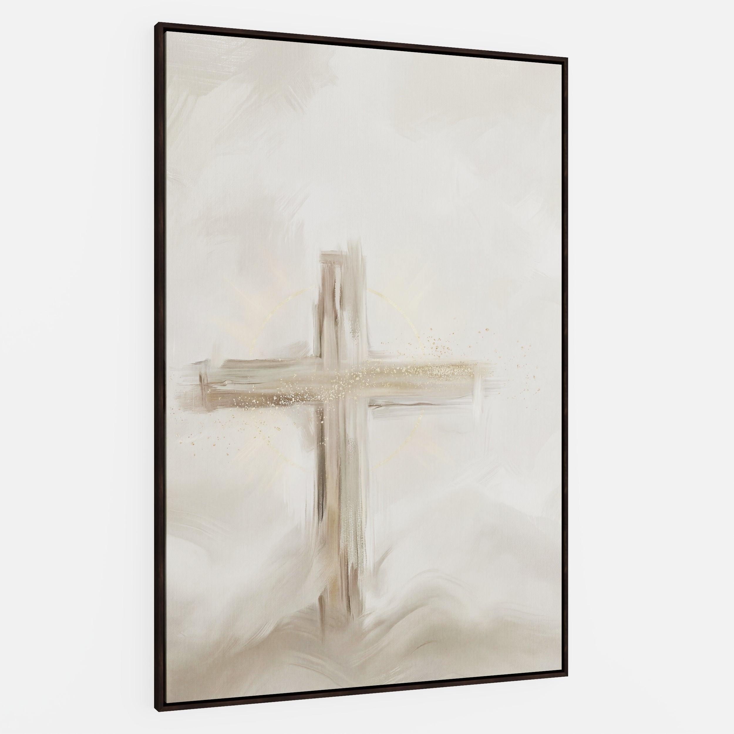 Silent Cross in the Mist - Canvas