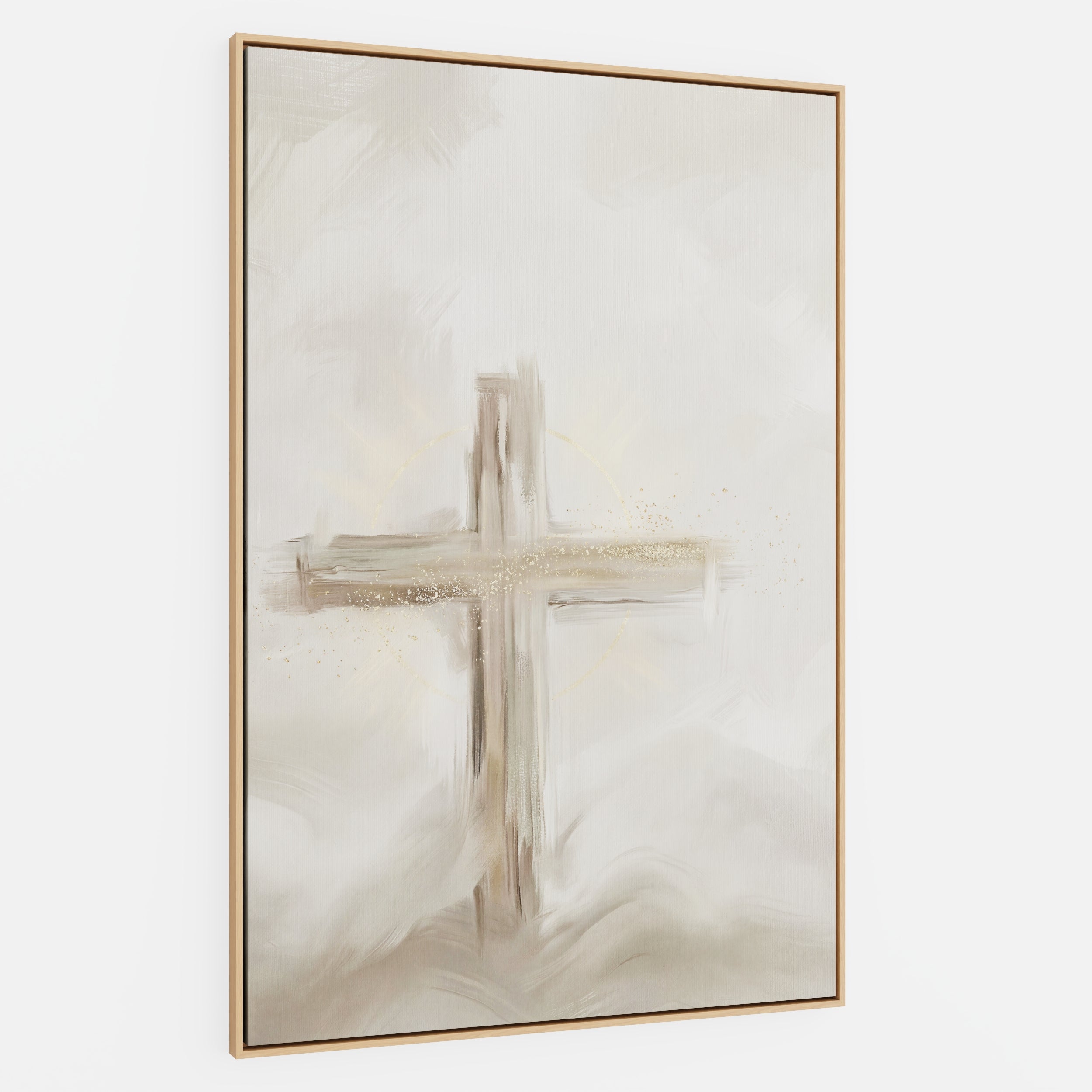 Silent Cross in the Mist - Canvas