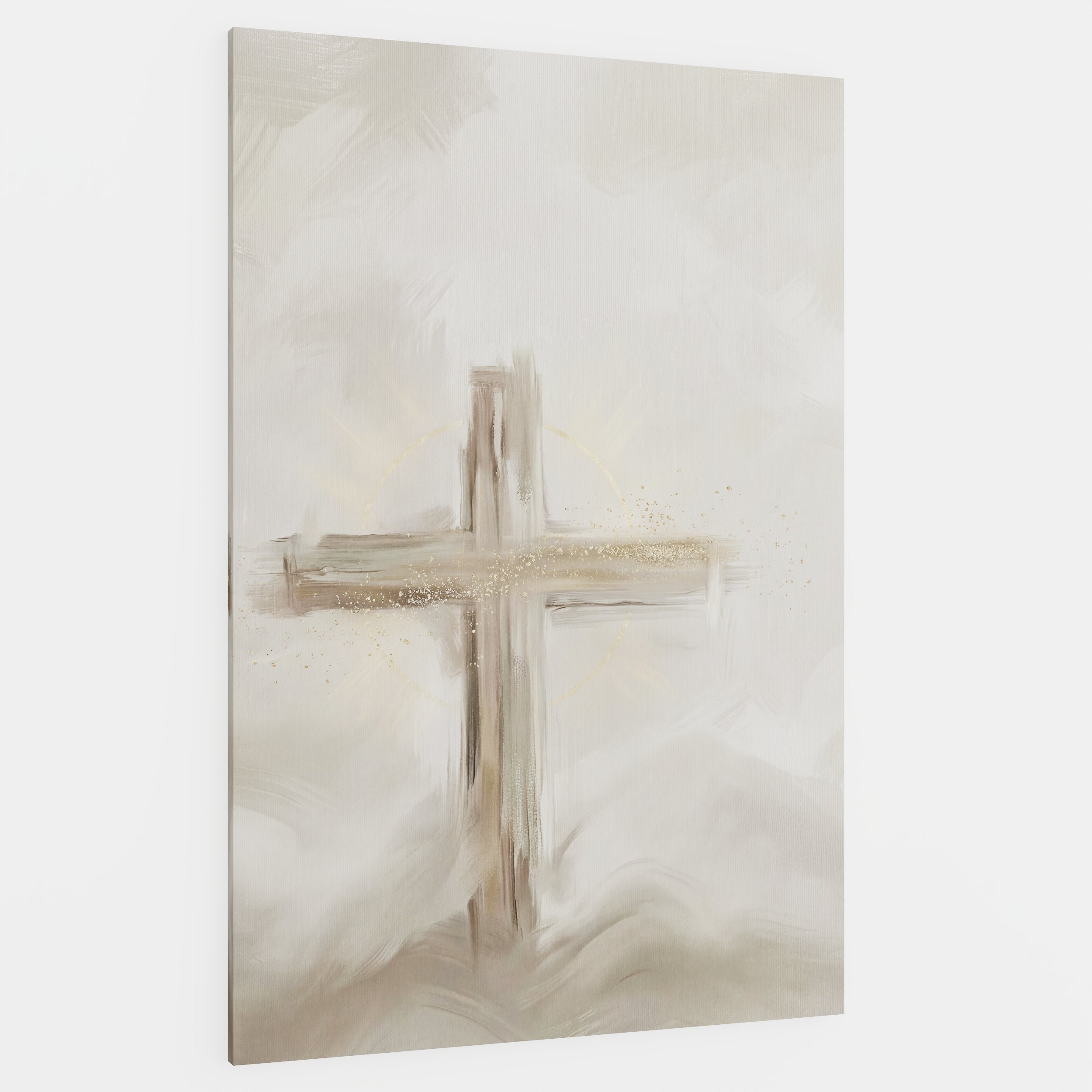 Silent Cross in the Mist - Canvas