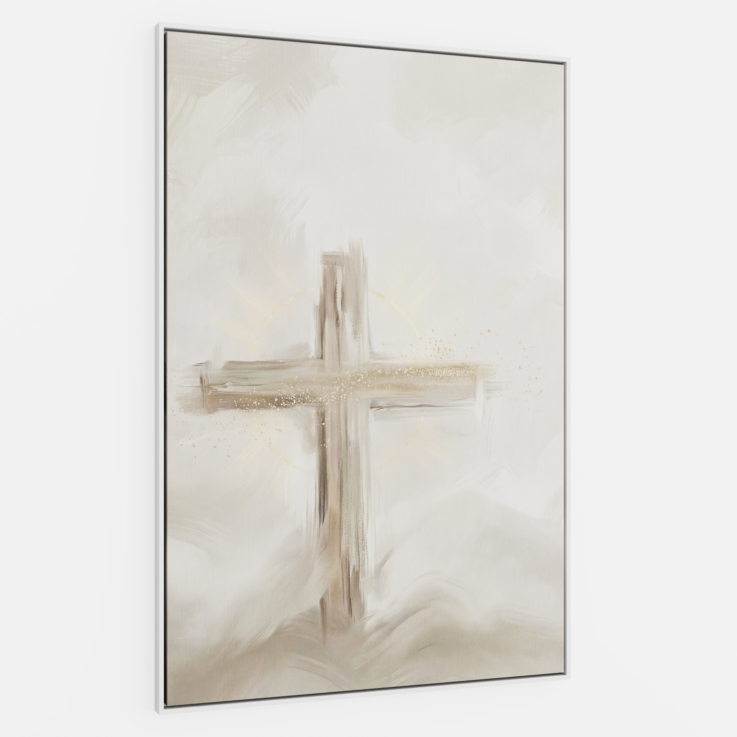 Silent Cross in the Mist - Canvas