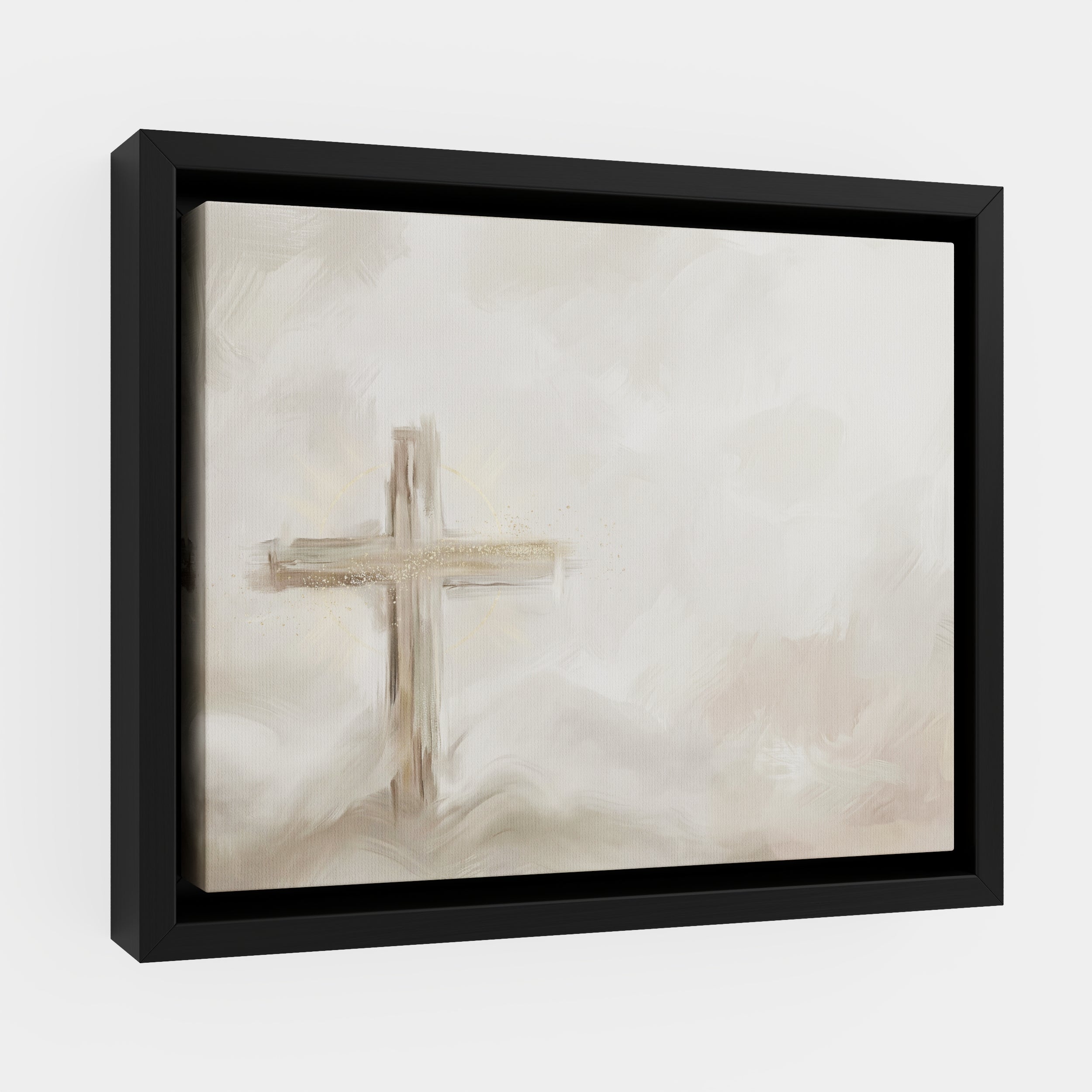 Silent Cross in the Mist - Canvas