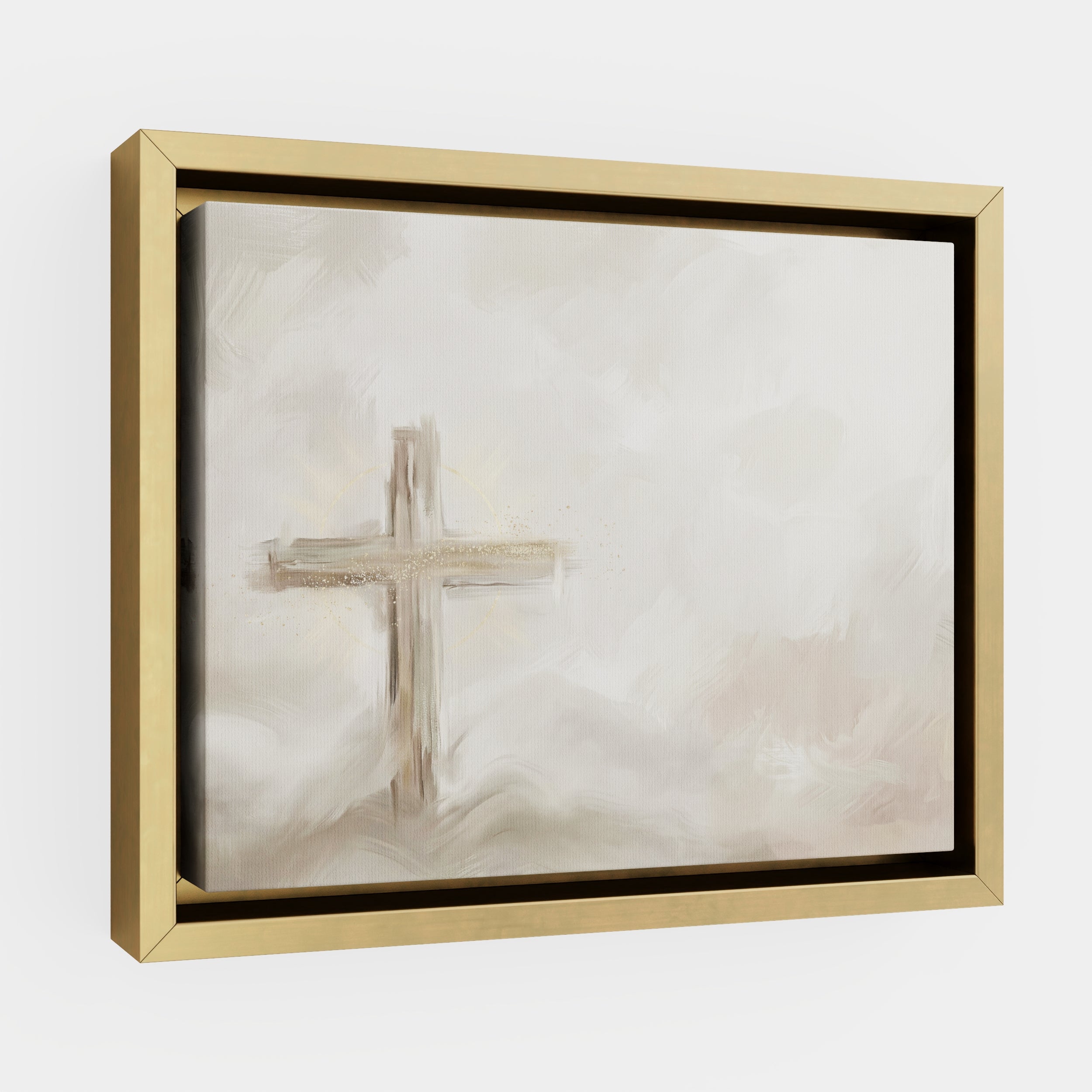 Silent Cross in the Mist - Canvas