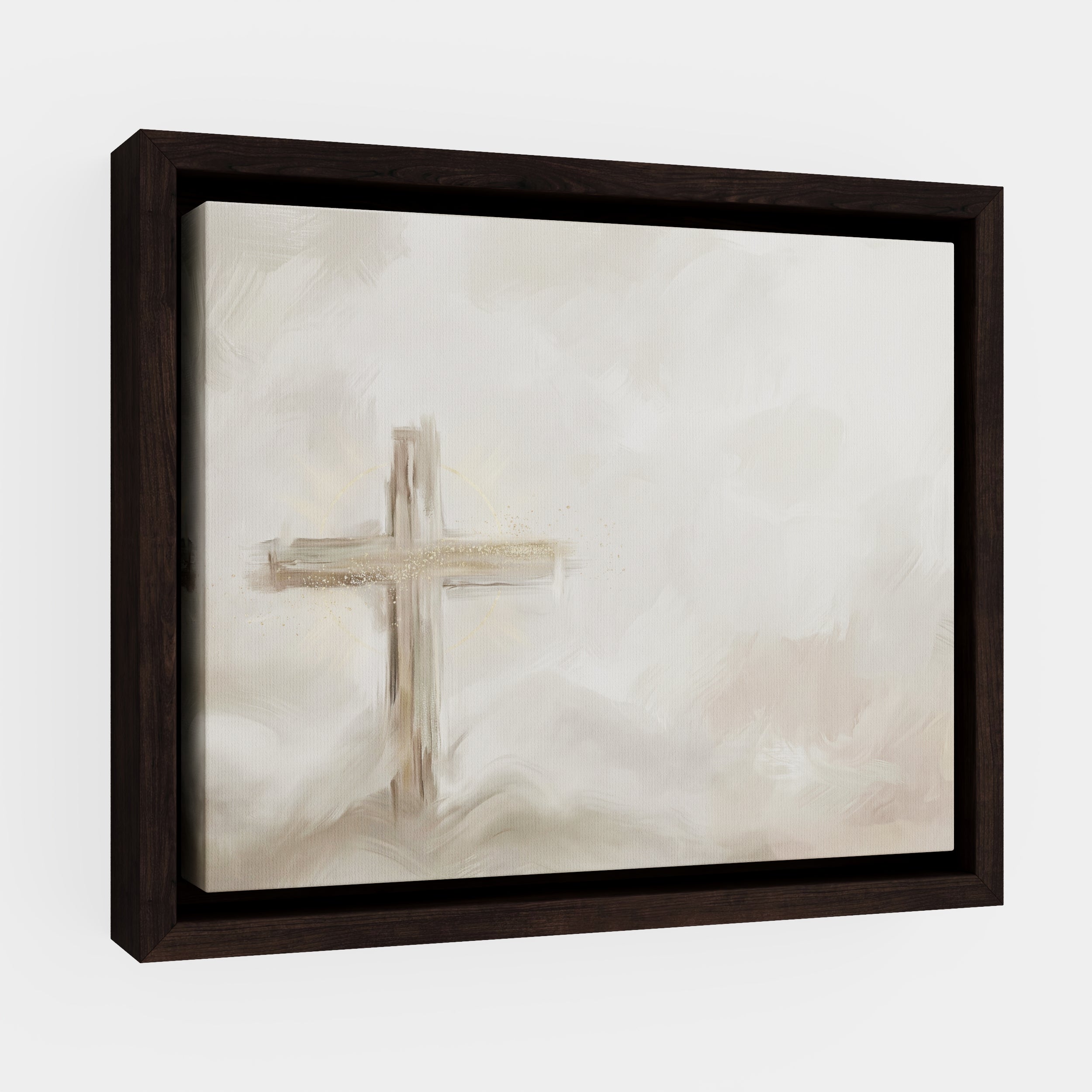 Silent Cross in the Mist - Canvas