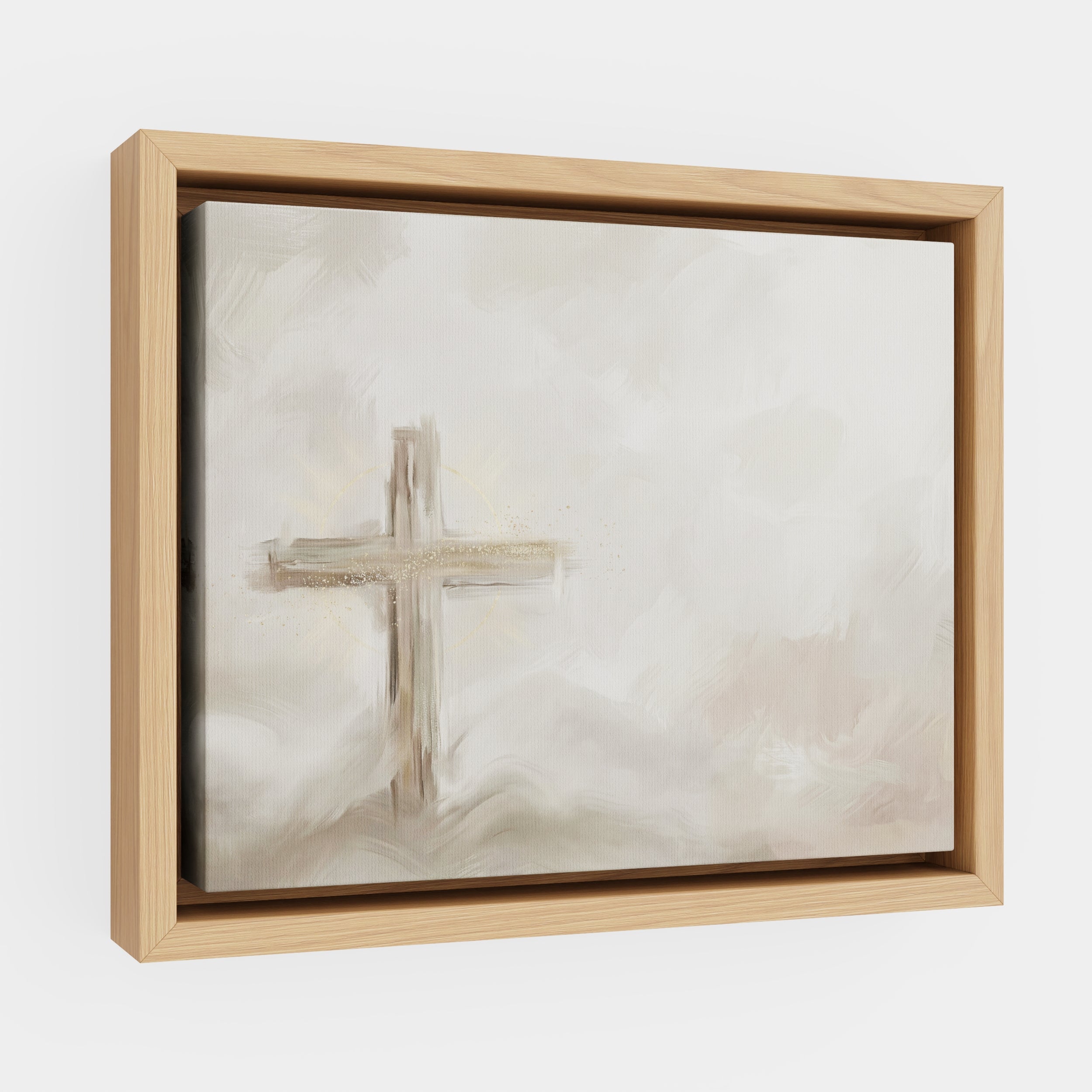 Silent Cross in the Mist - Canvas