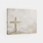 Silent Cross in the Mist - Canvas