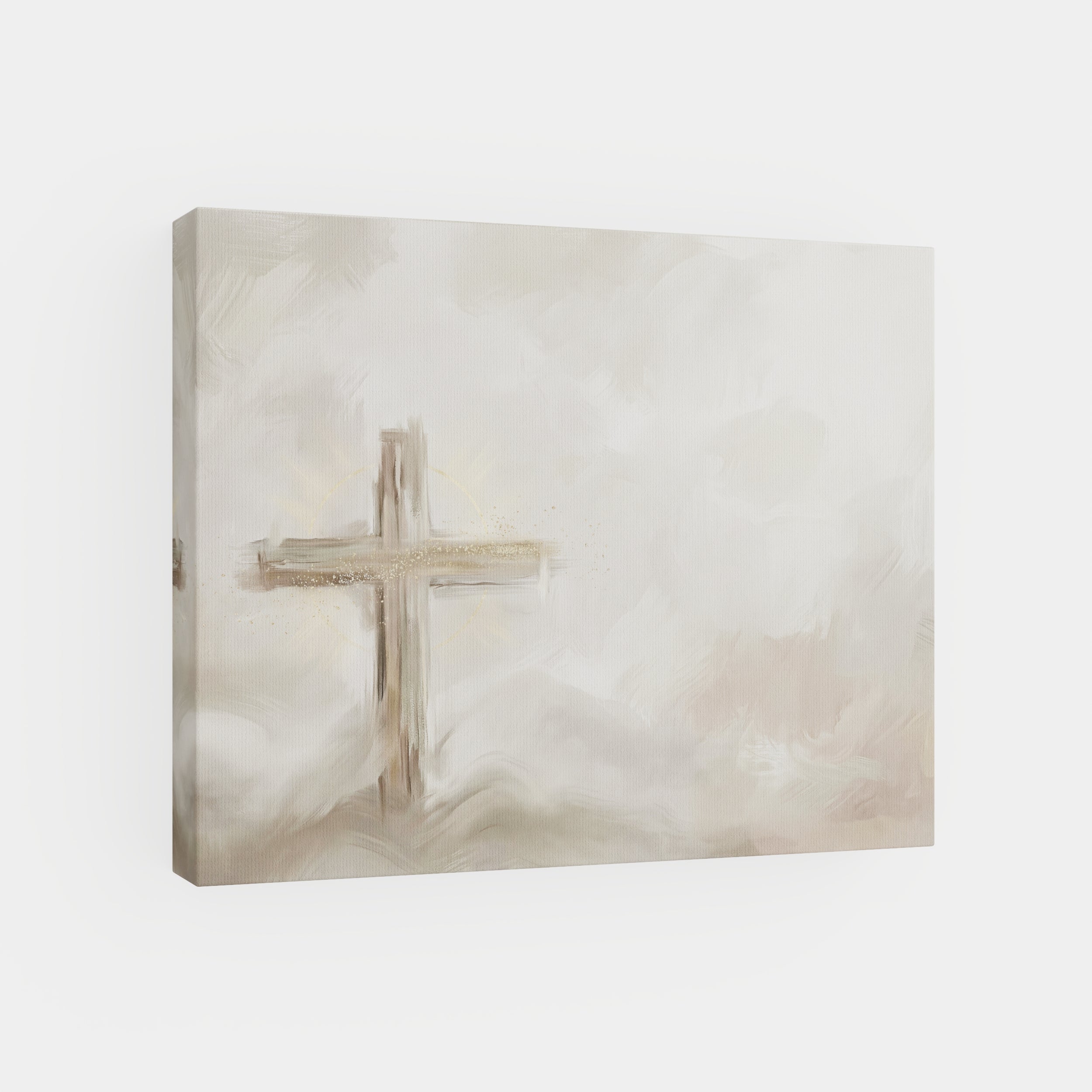 Silent Cross in the Mist - Canvas