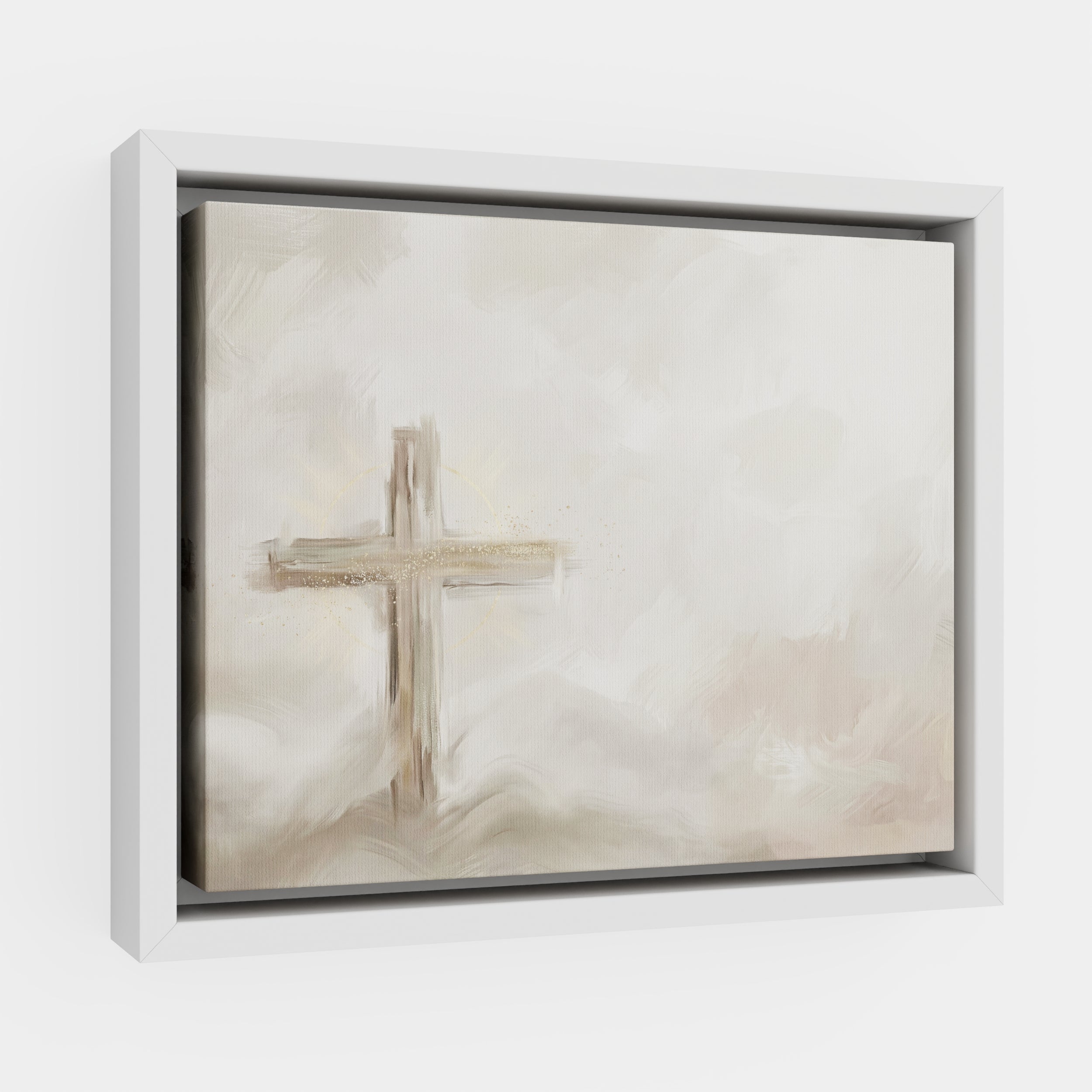 Silent Cross in the Mist - Canvas